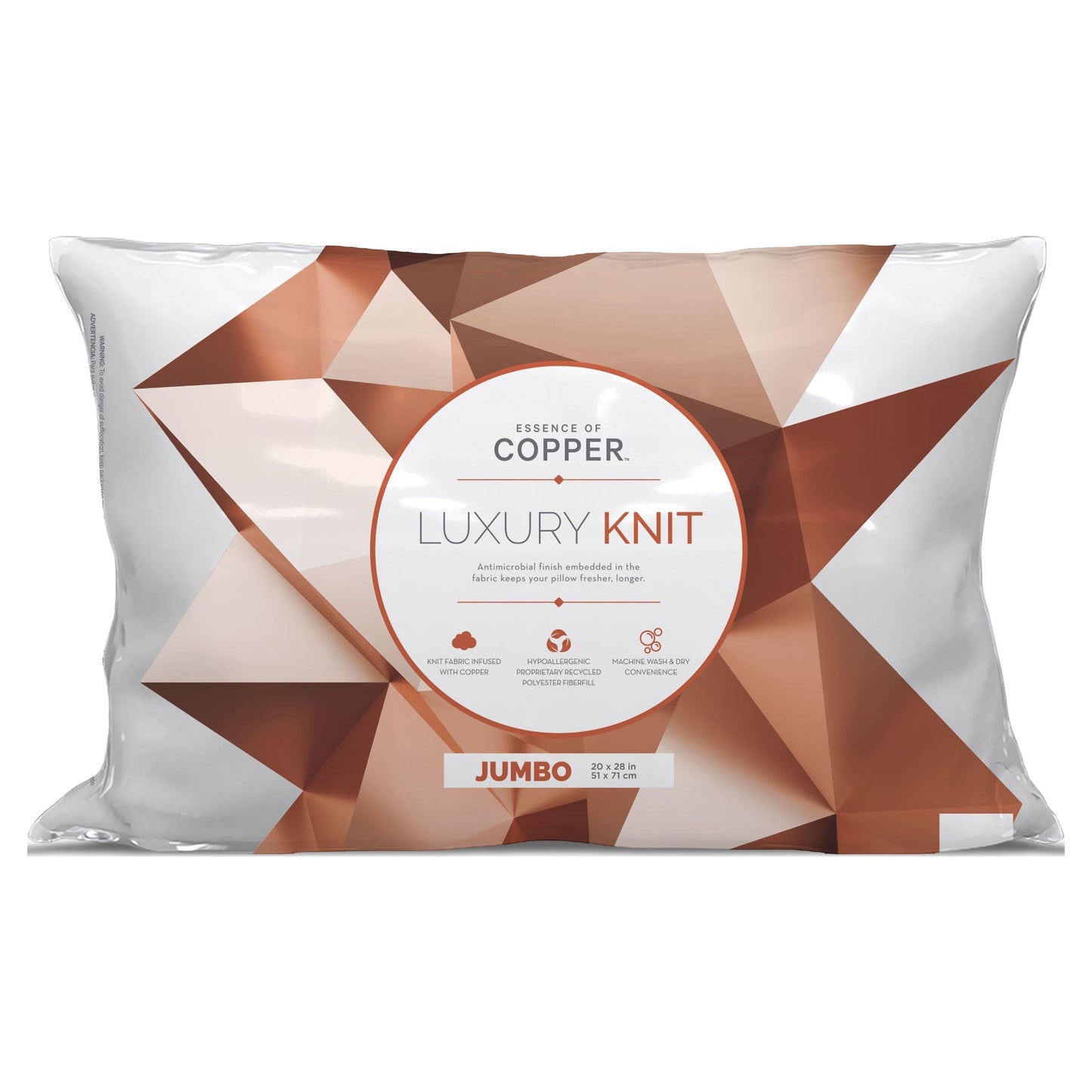 Decorative Plump Luxury Knit Bed Pillow 2 Pack, Standard/Queen, Polyester - Ergonomic Memory Foam Pillow for Neck Pain Support - Default Title