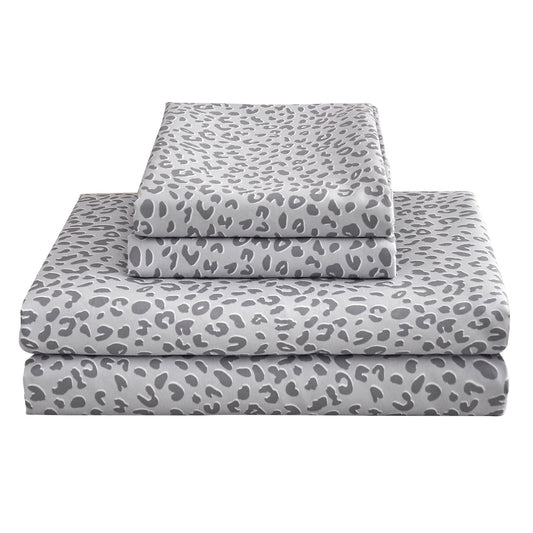 Wrinkle-Resistant Floral King Sheets, Soft Breathable Microfiber Printed Bed Sheet Set, Deep Pocket Non-Slip Fitted Sheet Included - Luxury Bed Sheet Set with Deep Pockets - Default Title