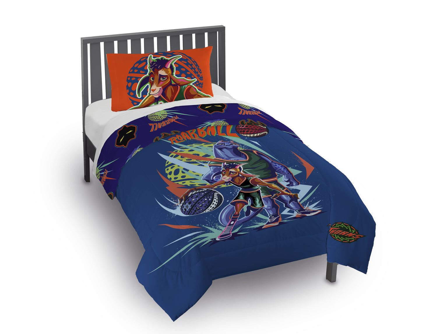 Fluffy Down Alternative 2 Piece Twin/Full Kids Reversible Comforter and Pillowcase Bedding Set, Multicolor,Twin/Full - Hypoallergenic Ultra-Fluffy Quilt for Winter - Default Title
