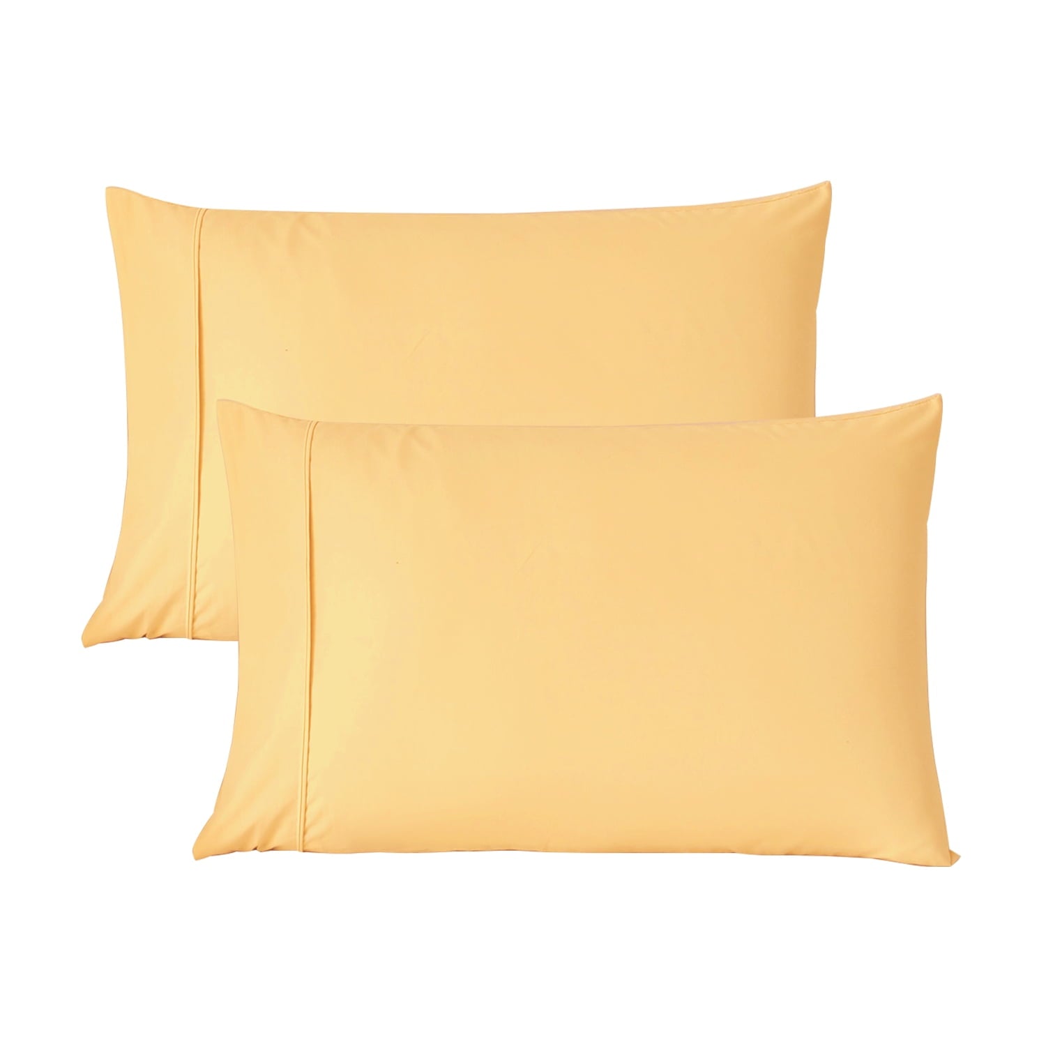 Orthopedic Support Solid Print Pillow Cases, King, Beige, 2-Pieces - Ergonomic Memory Foam Pillow for Neck Pain Support - Default Title