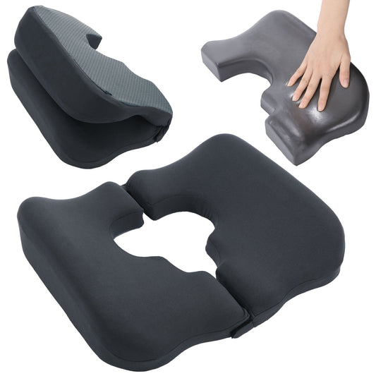 Ergonomic Memory Foam Memory Foam Bed Sore Cushions for Butt, Bedsore Pressure Relief Pillow for Sleeping and Sitting,Cushion for Bed Sores... - Orthopedic Shredded Foam Bed Pillow Set - Default Title