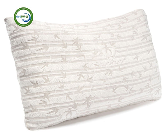 Orthopedic Support Bed Pillow, Bamboo Pillows for Bed, Queen Size Pillows - Decorative Throw Pillow Cushion for Sofa & Bed - Default Title