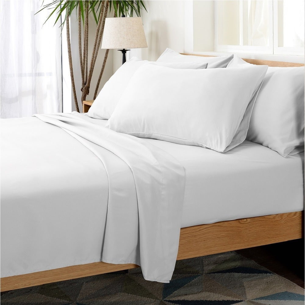 Ultra-Soft Hotel Collection Rayon derived - 6 Piece, Queen, White - Premium Ultra-Soft Pillowcase Pair for Sleeping - Default Title