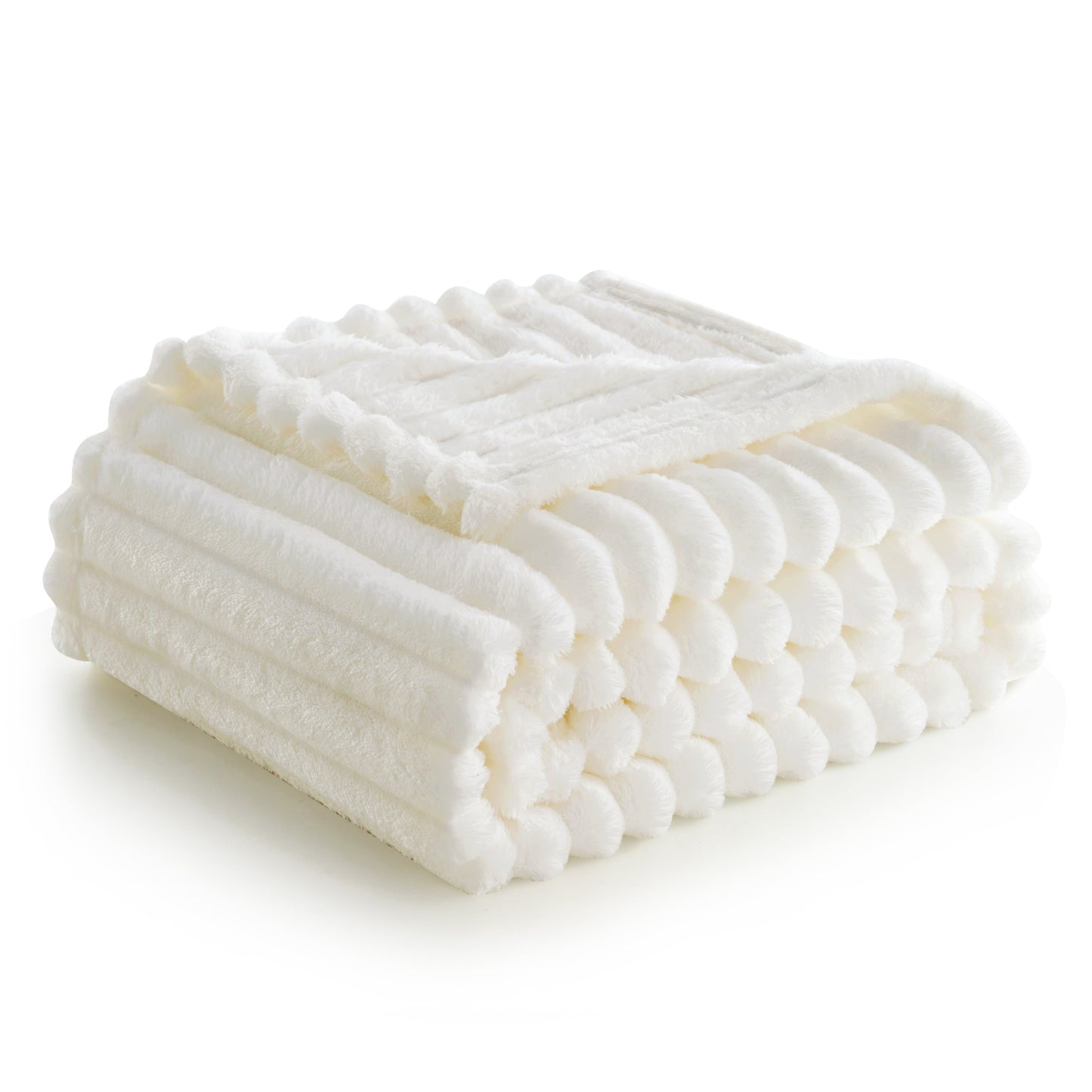 Reversible Sherpa Throw Blanket for Couch,Bed,Sofa,White Flannel Blanket,Soft Throw Blanket ,Gifts for Women Mom Girls,Throw Home Room ... - Lightweight Plush Warm Blanket for All Seasons - Default Title
