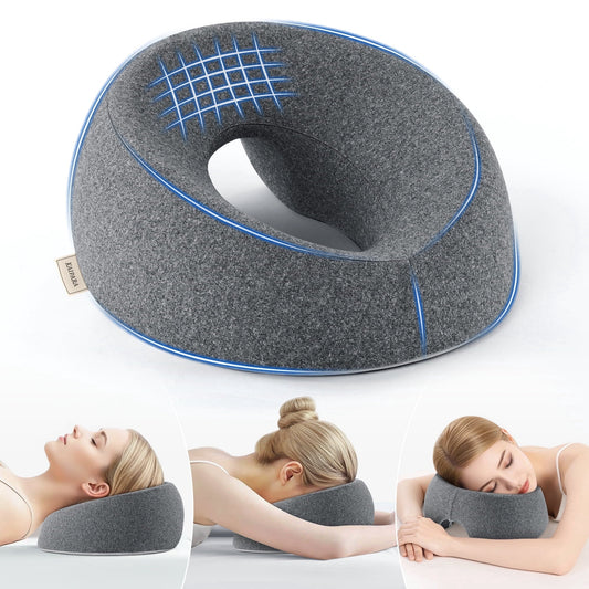 Orthopedic Support Face Down Pillow Massage Headrest for Bed, Memory Foam Pillow Face Cradle Support for Stomach Sleepers, Eye Post-Surg... - Hotel Quality Plush Sleeping Pillows - Default Title