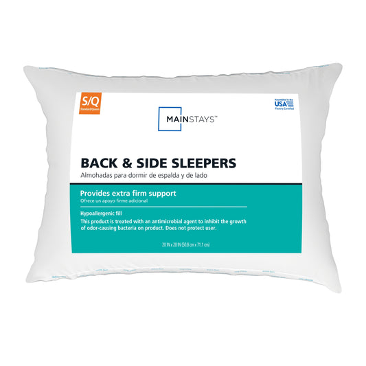 Orthopedic Support Back & Side Sleeper Bed Pillow, Standard/Queen - Extra Firm Support - Orthopedic Shredded Foam Bed Pillow Set - Default Title