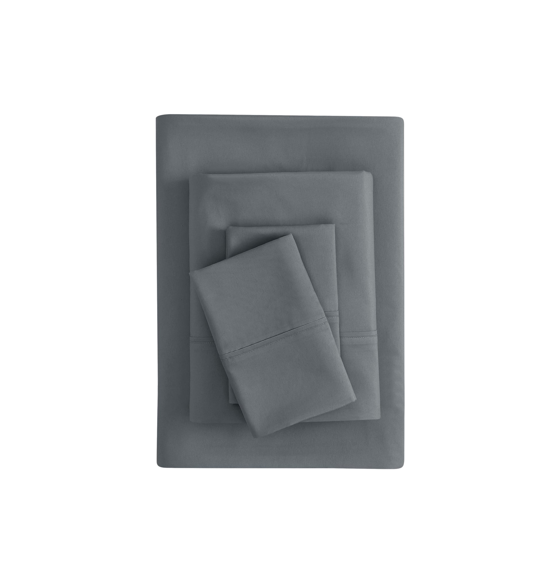 Ultra-Soft Super Soft Brushed Microfiber Bed Sheet Set, Soothing Gray, Queen, 4 Piece - Premium Ultra-Soft Pillowcase Pair for Sleeping - Default Title