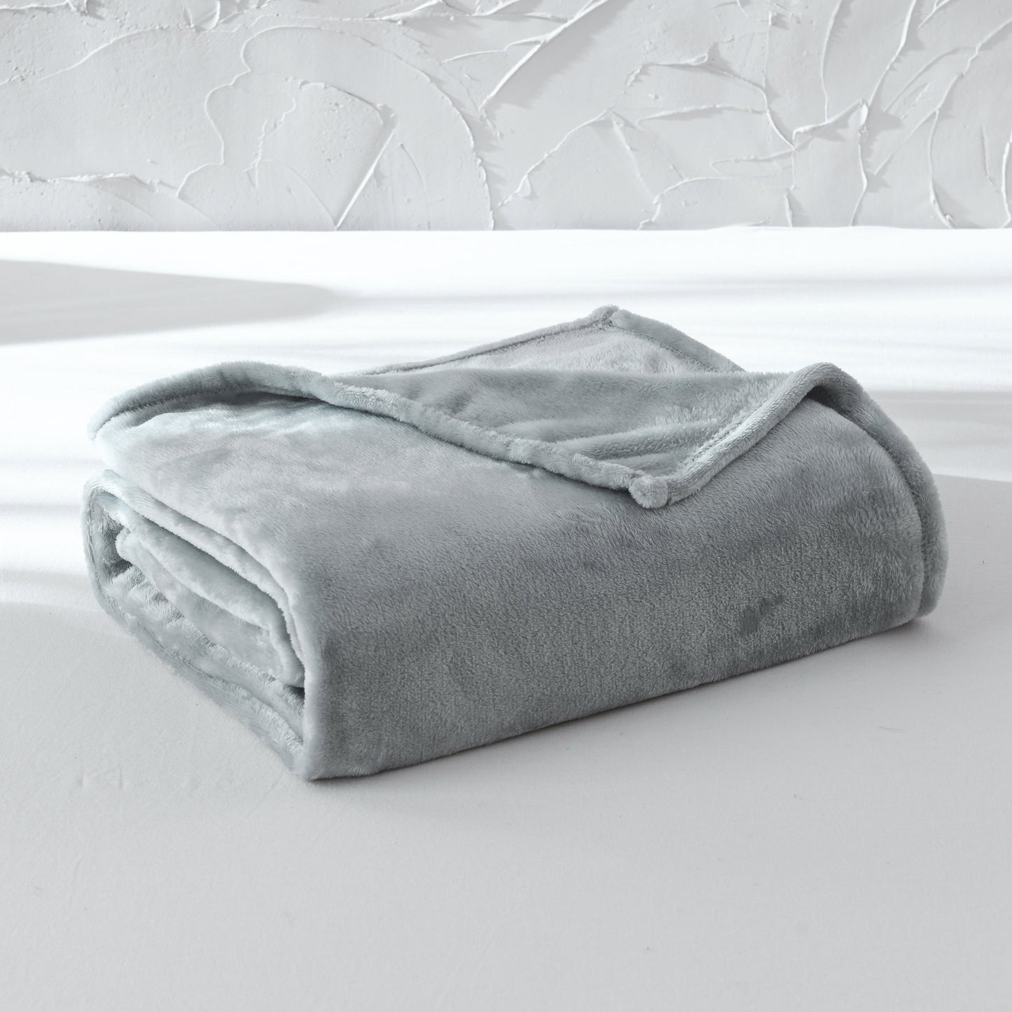 Decorative Knitted Super Soft Plush Blanket, Gray, Twin, Adult/Teen - Cozy Fleece Throw Blanket for Couch & Bed - Default Title