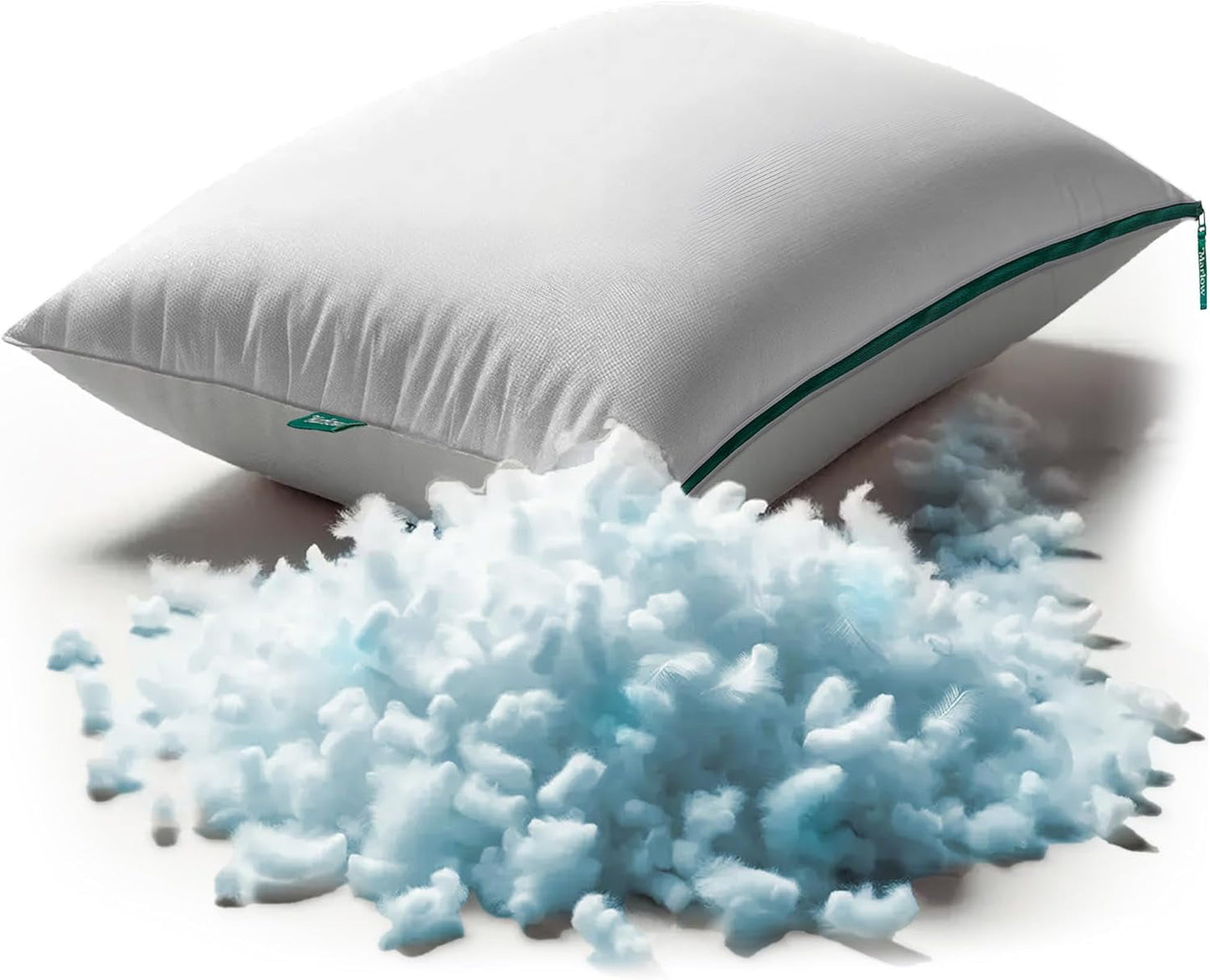 Decorative Plump Marlow Adjustable Memory Foam Bed Pillow - Neck and Back Support For Side, Back and Stomach Sleepers - Standard/Queen... - Orthopedic Shredded Foam Bed Pillow Set - Default Title