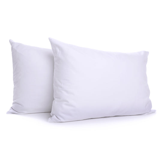 Fluffy Shredded 2-Pack Down Alternative White Bed Pillows, Standard - Ergonomic Memory Foam Pillow for Neck Pain Support - Default Title