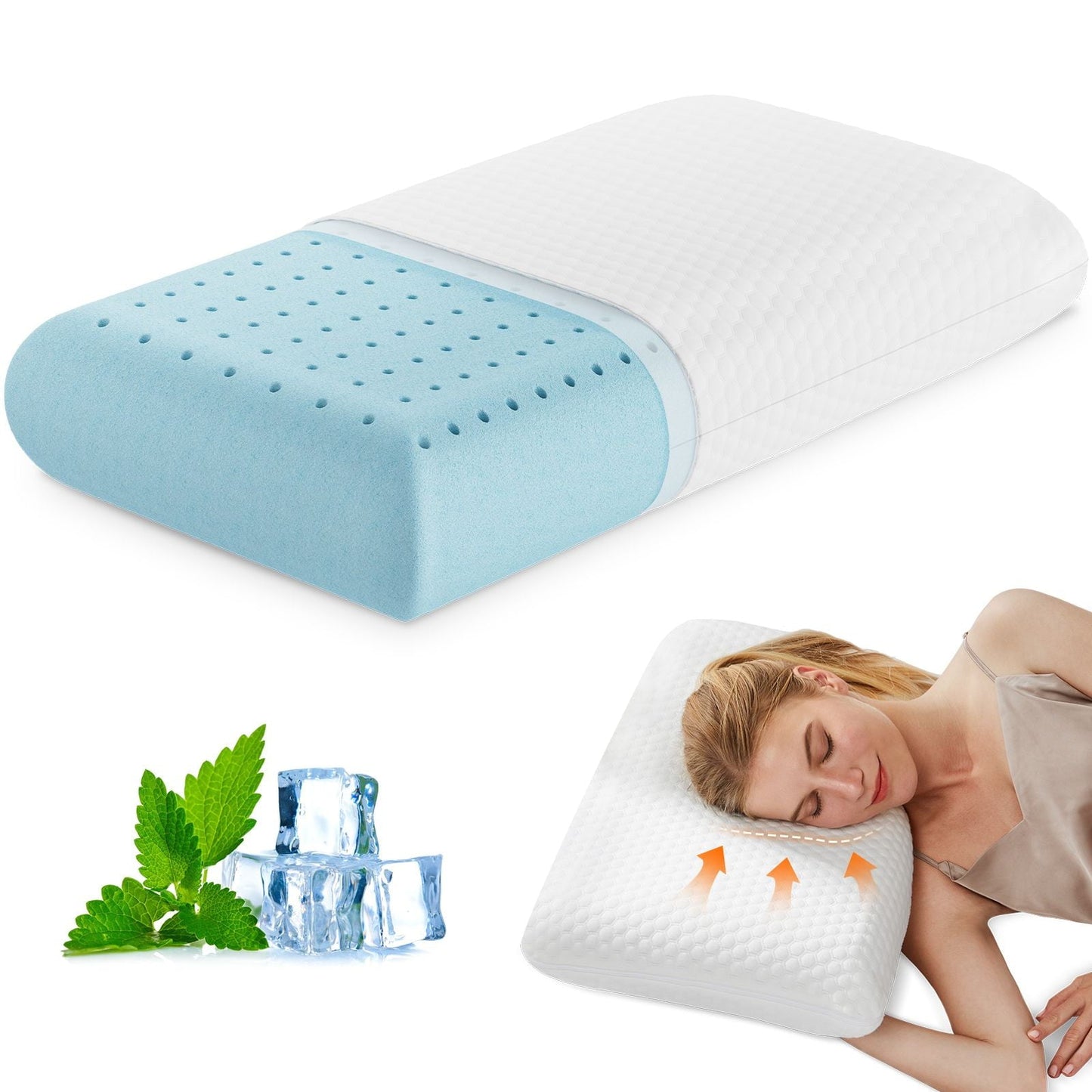 Hotel Collection Memory Foam Pillow, Standard Size Pillows for Sleeping, Bed Pillow Soft and Comfortable, 1 Pack - Hotel Quality Plush Sleeping Pillows - Default Title