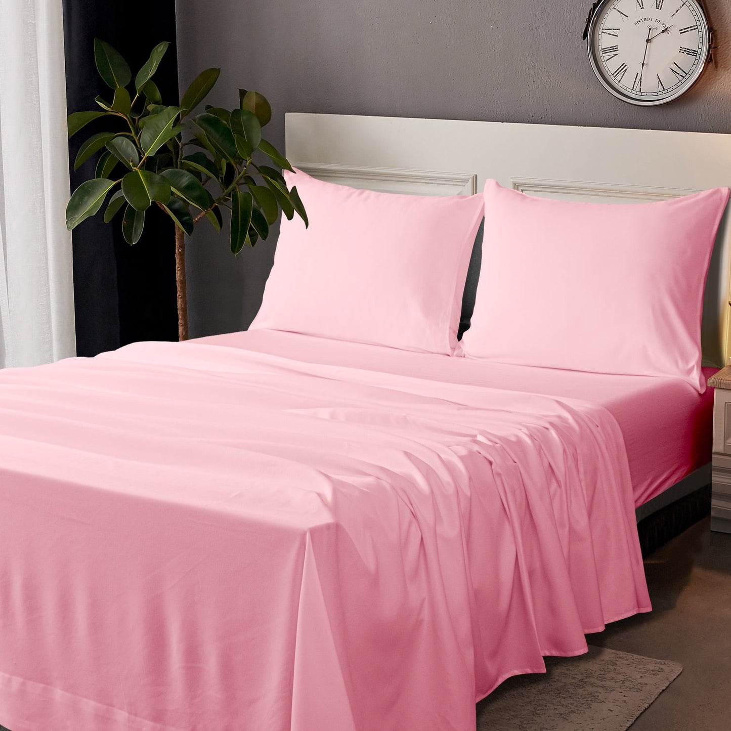 Ultra-Soft Microfiber Bed Sheets Set - 1800 Series Soft Sheet Set- 3 Piece - Twin XL - Pink - Premium Ultra-Soft Pillowcase Pair for Sleeping - Default Title