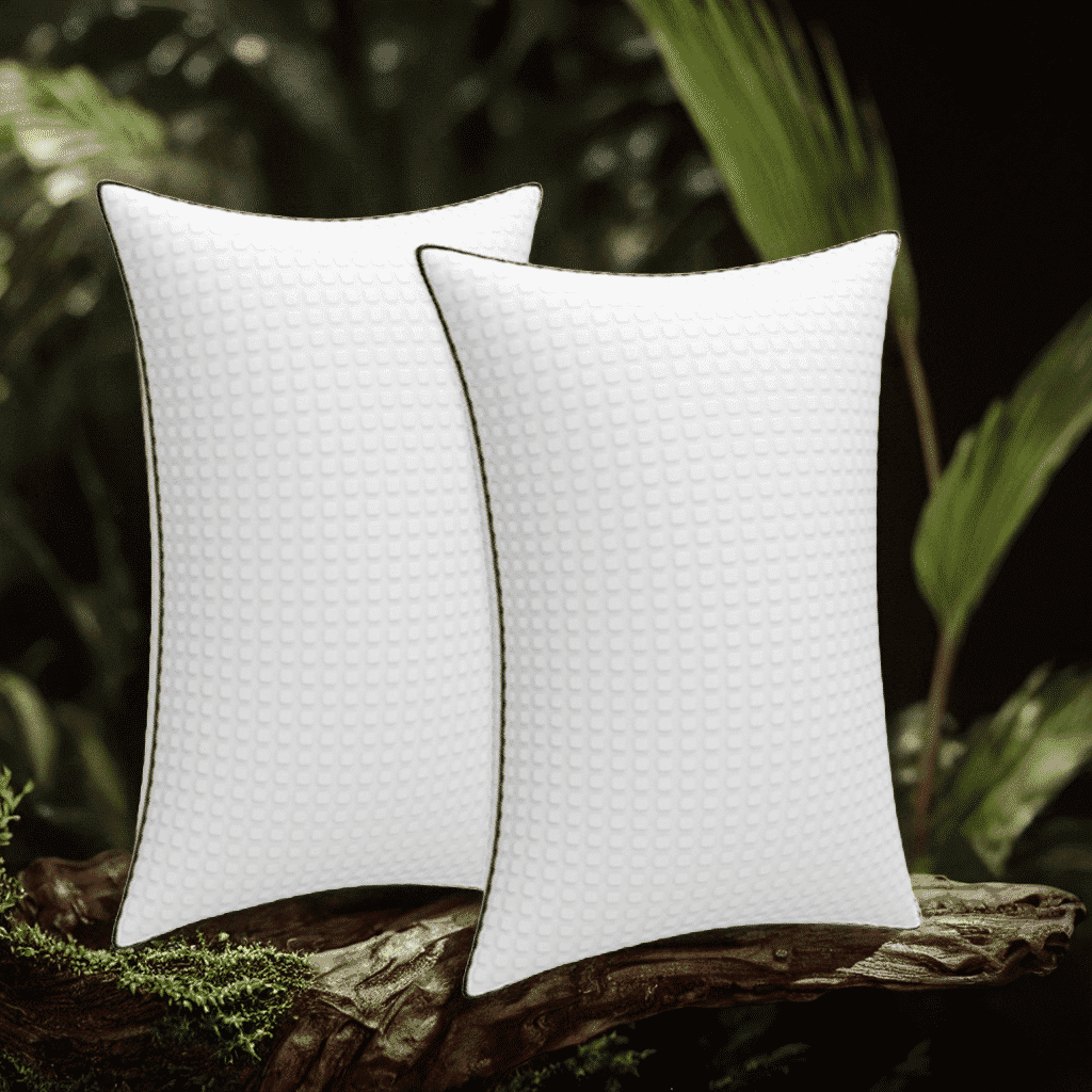 Decorative Plump Pillows King Size Set of 2, Hotel Quality, Down Alternative Gusseted Bed Pillows for Side, Back, or Stomach Sleepers,... - Orthopedic Shredded Foam Bed Pillow Set - Default Title