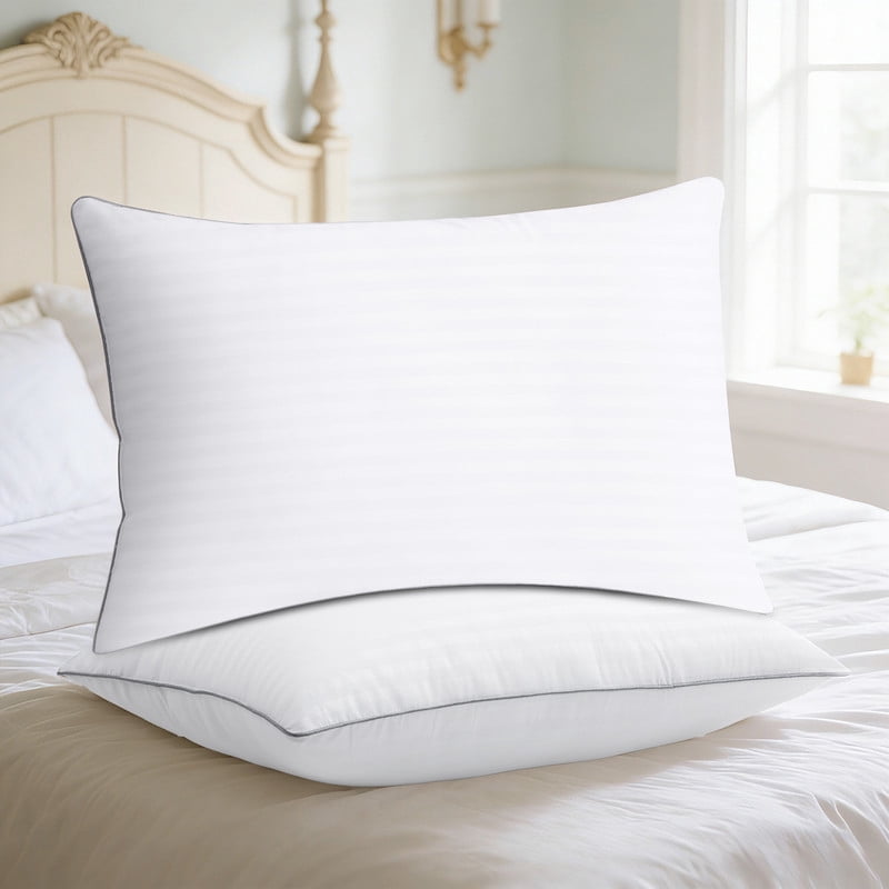 Fluffy Shredded Pillows Queen Size Set of 2, Bed Pillows for Side, Back and Stomach Sleepers, Super Soft Down Alternative Filling, Lu... - Hotel Quality Plush Sleeping Pillows - Default Title