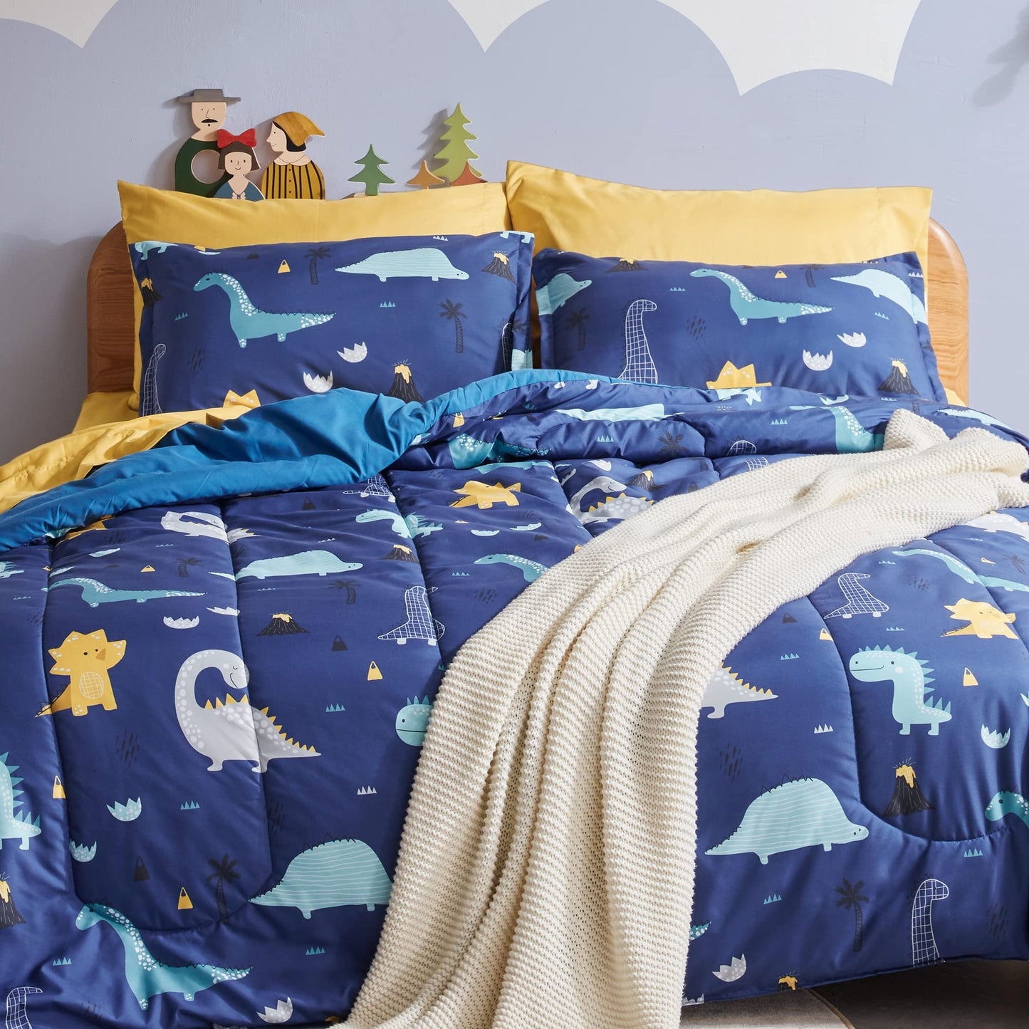 Luxurious Quilted Kids Bedding Comforter Set Twin/Twin Xl Size - Super Soft & Cute Printed 2-Piece Comforter Set All Seasons for Boys, ... - Luxurious Quilted Duvet Cover Set - Default Title