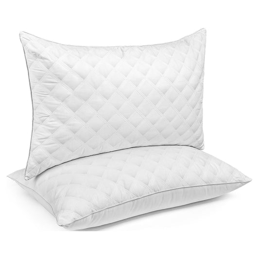 Ergonomic Memory Foam Bed Pillows Queen Size Set of 2 Pillows for Bed 2 Pack Cooling Hotel Collection Down Alternative Pillows 20 x 30 inches - Ergonomic Memory Foam Pillow for Neck Pain Support - Default Title