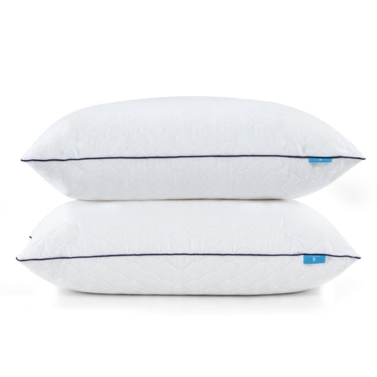 Hotel Collection Bed Pillows for Sleeping Queen Size 20" x 30" Hypoallergenic Pillow for Side and Back Sleeper Soft Supportive Hotel C... - Hotel Quality Plush Sleeping Pillows - Default Title