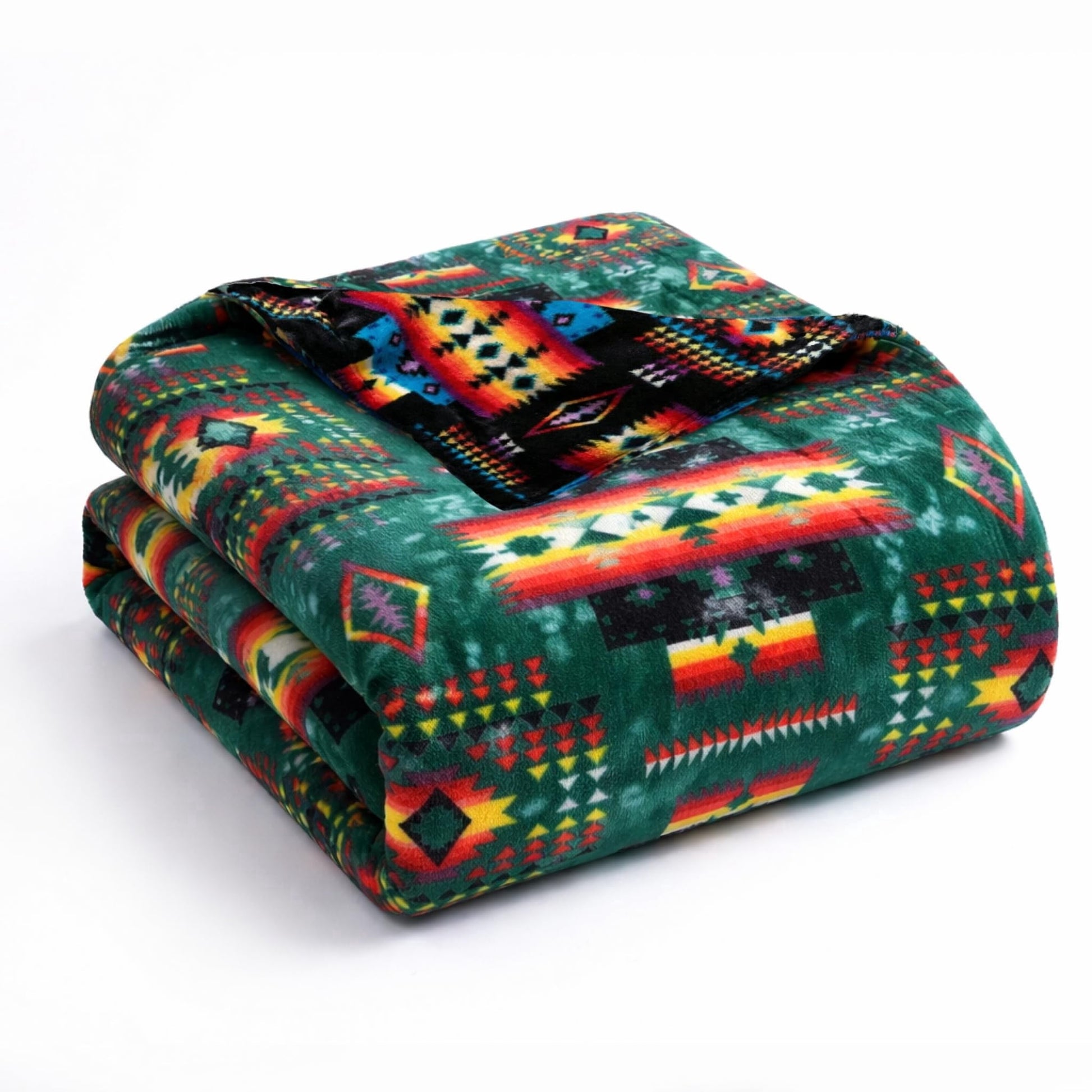 Lightweight Warm Sacred Thread Fleece Blanket South Western, Reversible Mexican, Vibrant Aztec Blankets and Throws for Aztec Decor for... - Luxury Knitted Decorative Throw Blanket with Fringes - Default Title