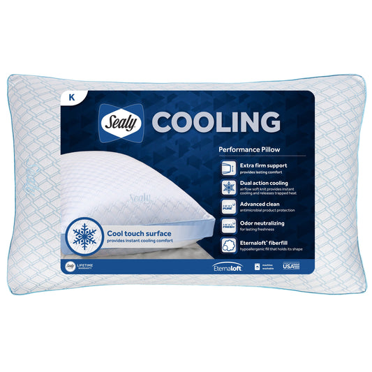 Ergonomic Memory Foam Cooling Performance Odor Neutralizing Extra Firm Support Machine Washable Pillow, King - Decorative Throw Pillow Cushion for Sofa & Bed - Default Title