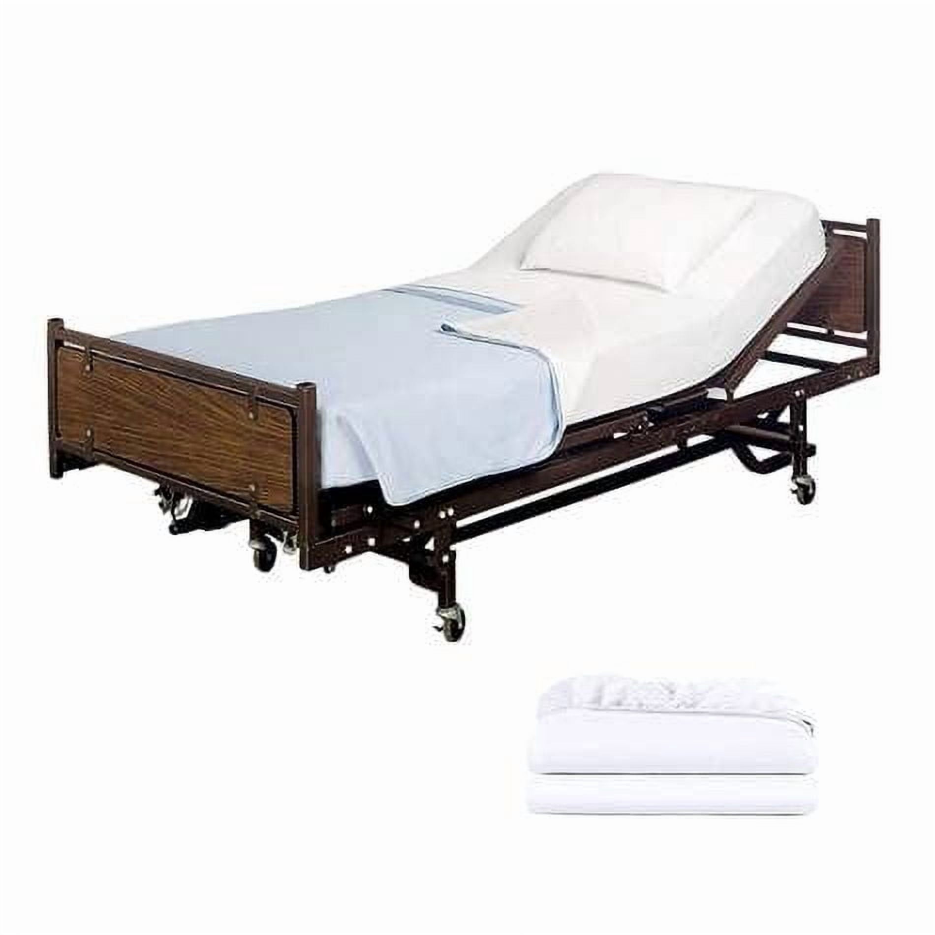 Premium Egyptian Cotton 2 Pack Fitted Hospital Bed Sheets with Elastic All Around for a Perfect Fit - Cotton Rich Soft Knitted Jersey Sheet, ... - Premium Ultra-Soft Pillowcase Pair for Sleeping - Default Title