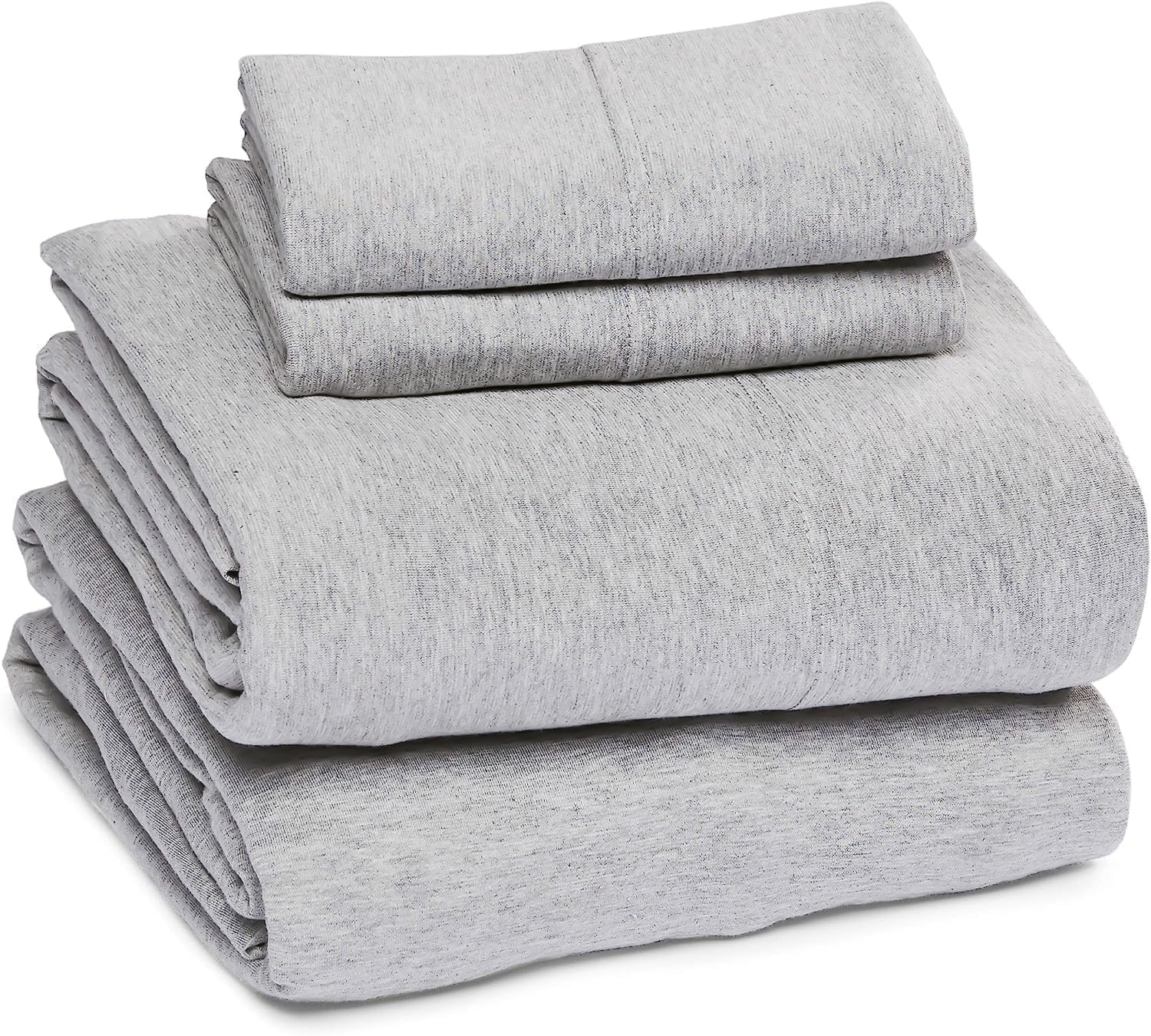Wrinkle-Resistant Jersey Knit Full Size Sheets 4pc|100% T-Shirt Cotton Blend Super Soft Breathable Jersey Sheets Full Size Bed, Stretch... - Luxury Bed Sheet Set with Deep Pockets - Default Title