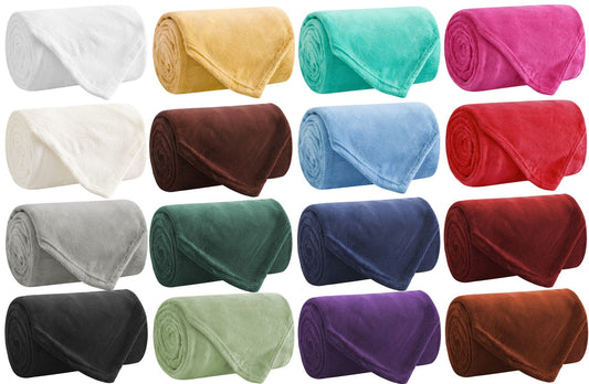 Decorative Knitted Soft Throw Blankets - Multipurpose - Throw, Twin, Full, Queen, King - 17 DIFFERENT Colors! - Luxury Knitted Decorative Throw Blanket with Fringes - Default Title