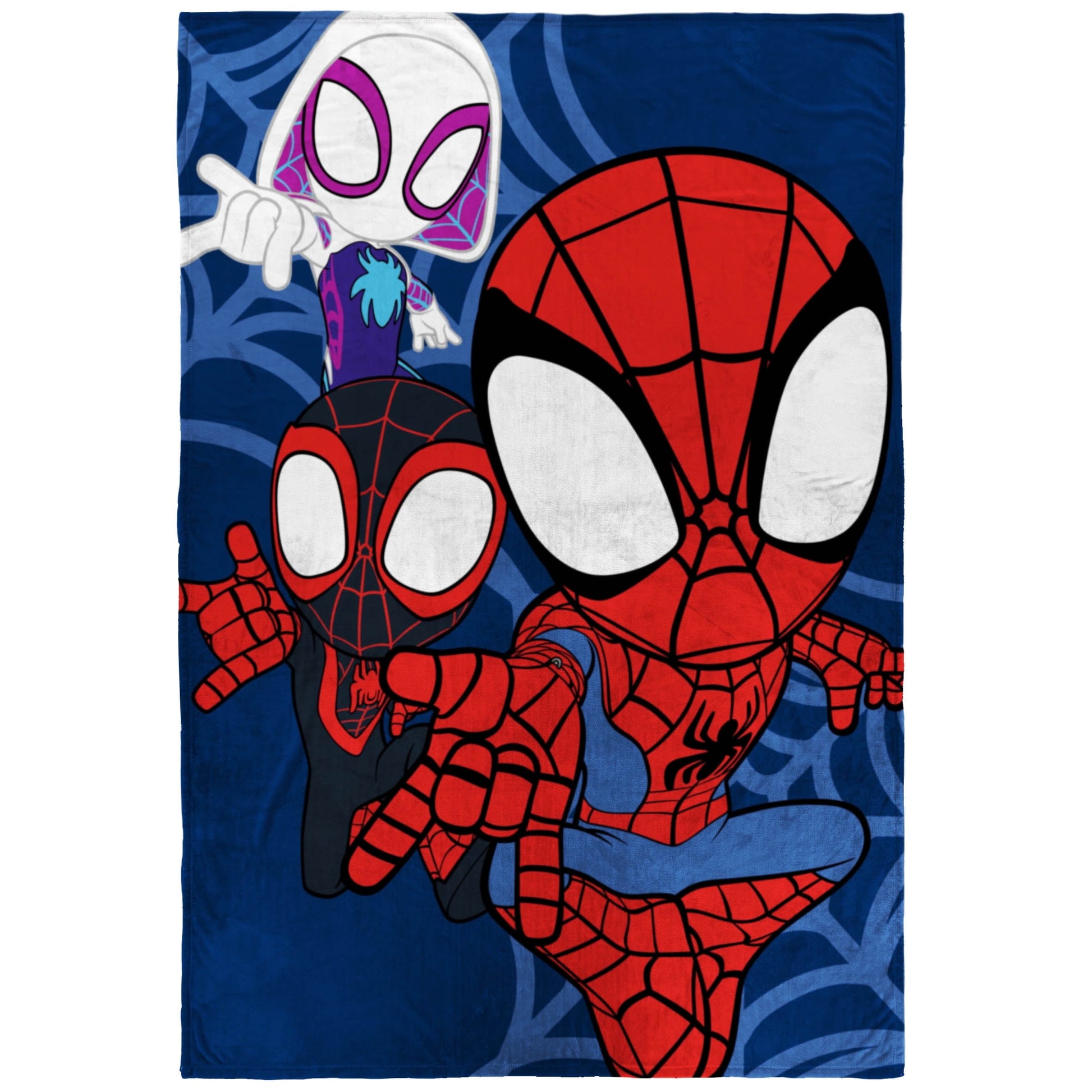 Super Soft Flannel Spidey and His Amazing Friends Kids Plush Twin/Full Blanket, 62 x 90, Microfiber, Blue and Red - Cozy Fleece Throw Blanket for Couch & Bed - Default Title