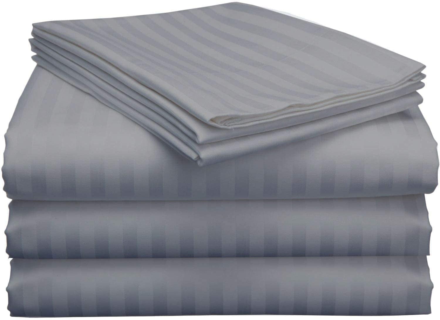 Cooling Sateen Split King Bed Sheet Set 5Pcs Adjustable Bed Sheets - 18" Deep Pocket of Fitted Sheet 800 Thread Count 100% Pure Egyp... - Cooling Hotel Quality Bedding Sheets and Pillowcases - Default Title