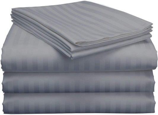Cooling Sateen Split King Bed Sheet Set 5Pcs Adjustable Bed Sheets - 18" Deep Pocket of Fitted Sheet 800 Thread Count 100% Pure Egyp... - Cooling Hotel Quality Bedding Sheets and Pillowcases - Default Title