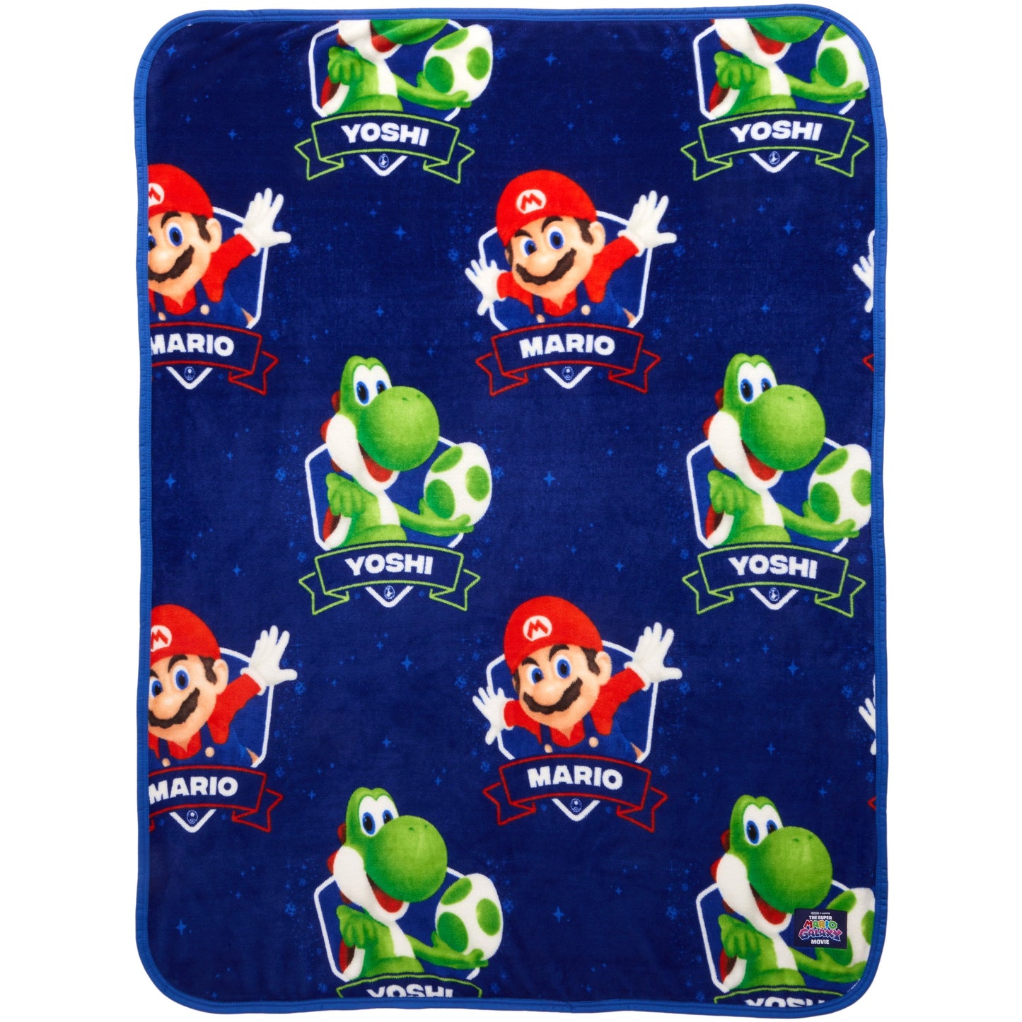 Lightweight Warm Galaxy Movie Kids Blue Print Fleece Throw Blanket, 46 x 60 - Super Soft Reversible Sherpa Flannel Blanket - Default Title