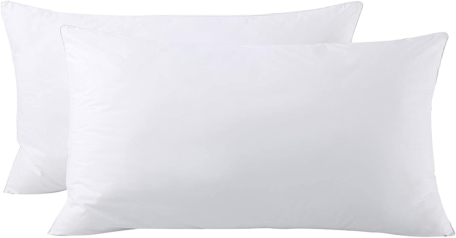 Orthopedic Support Bed Pillows King Size Pillows Set of 2, Pillows for Sleeping,Polyester Microfiber Cover,Super Soft Set of 2(... - Decorative Throw Pillow Cushion for Sofa & Bed - Default Title