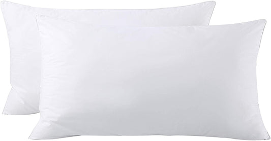Orthopedic Support Bed Pillows King Size Pillows Set of 2, Pillows for Sleeping,Polyester Microfiber Cover,Super Soft Set of 2(... - Decorative Throw Pillow Cushion for Sofa & Bed - Default Title