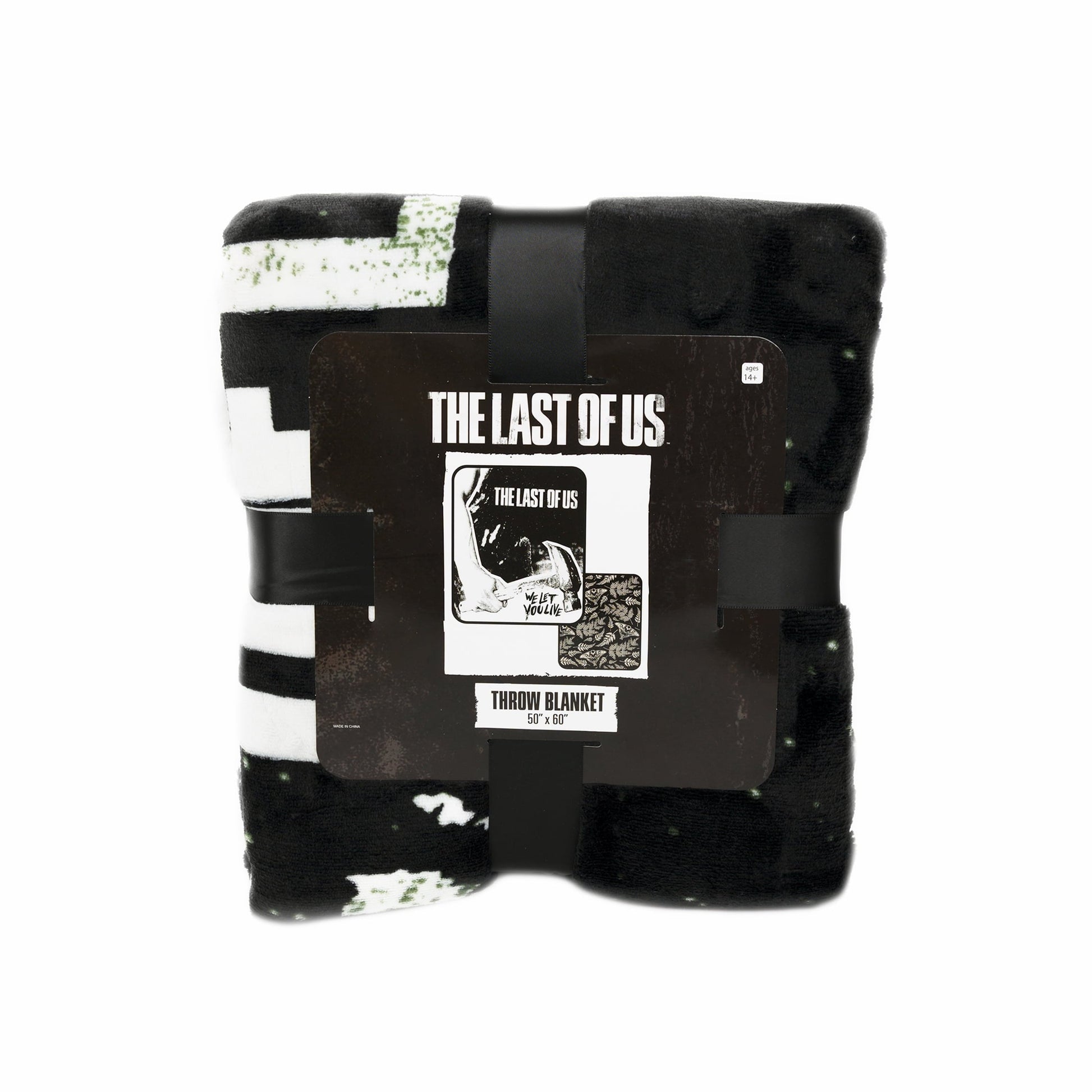Lightweight Warm Black and White Polyester Throw Blanket, 50" X 60" - Super Soft Reversible Sherpa Flannel Blanket - Default Title
