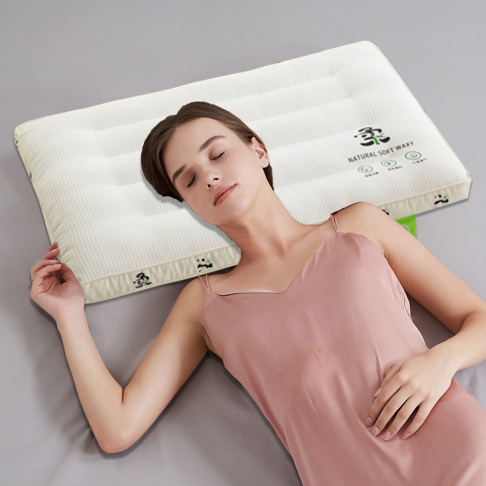 Ergonomic Memory Foam Ultra Thin Flat Pillows for Sleeping Standard Size, 2.5 Inch Slim Flat Pillow for Stomach, Back or Side Sleepers, Ext... - Ergonomic Memory Foam Pillow for Neck Pain Support - Default Title