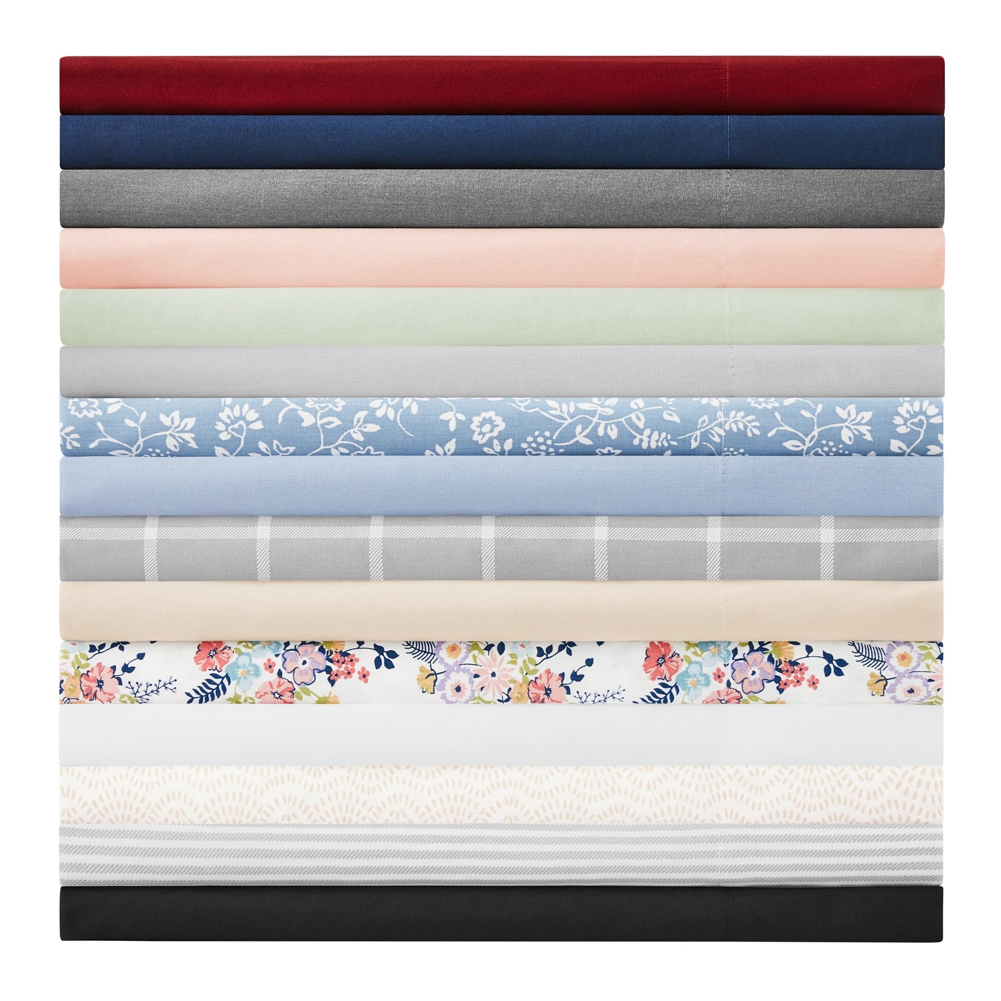 Wrinkle-Resistant Easy Care 300 Thread Count Solid Soothing-Gray CVC Cotton Blend Fitted Sheet, King (Adult) - Luxury Bed Sheet Set with Deep Pockets Detail
