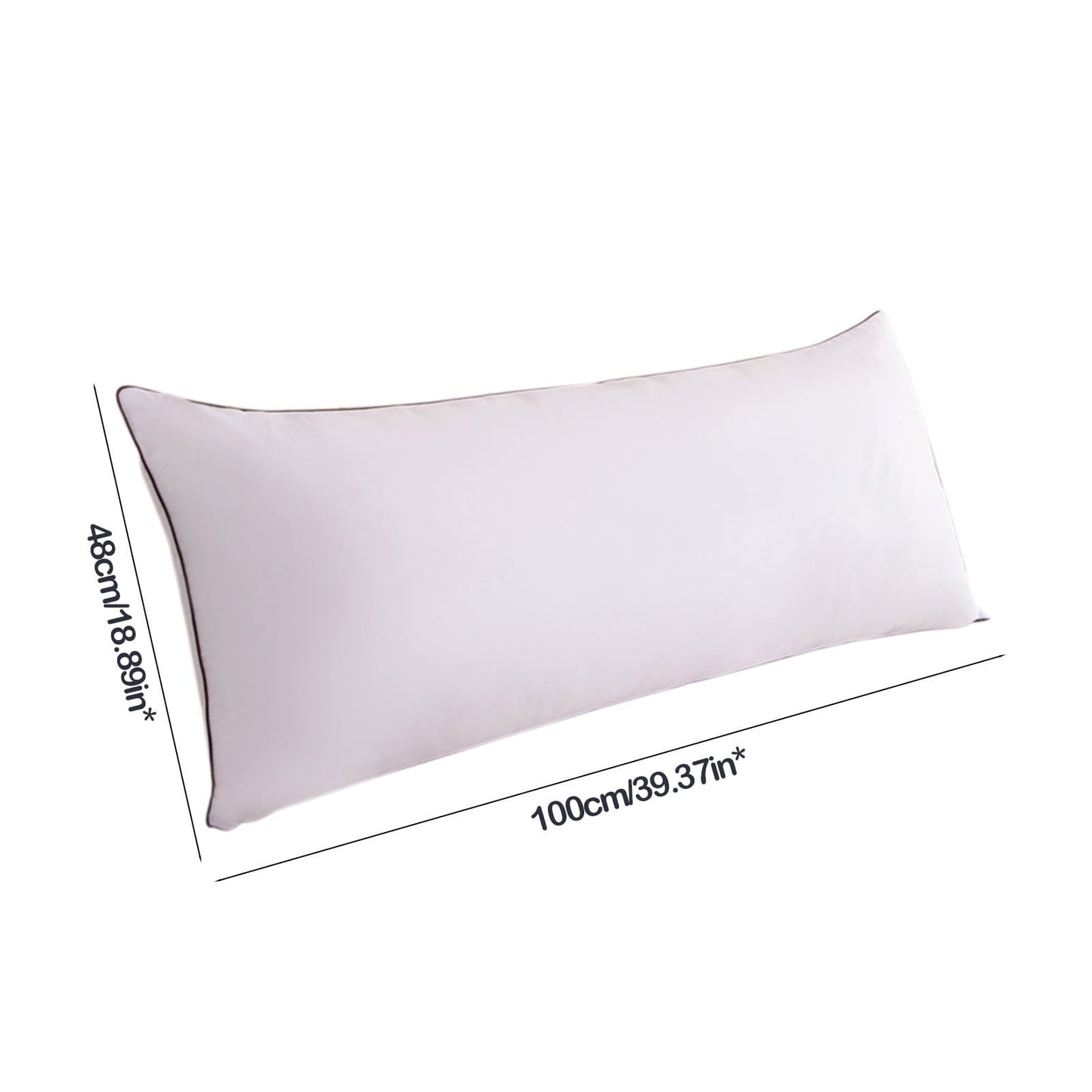 Hotel Collection Long Pillows For Bed King Clearance! 100*48cm White Gentle Support Soybean Pillow, Comfortable Breathable Bed Pillows... - Orthopedic Shredded Foam Bed Pillow Set Detail