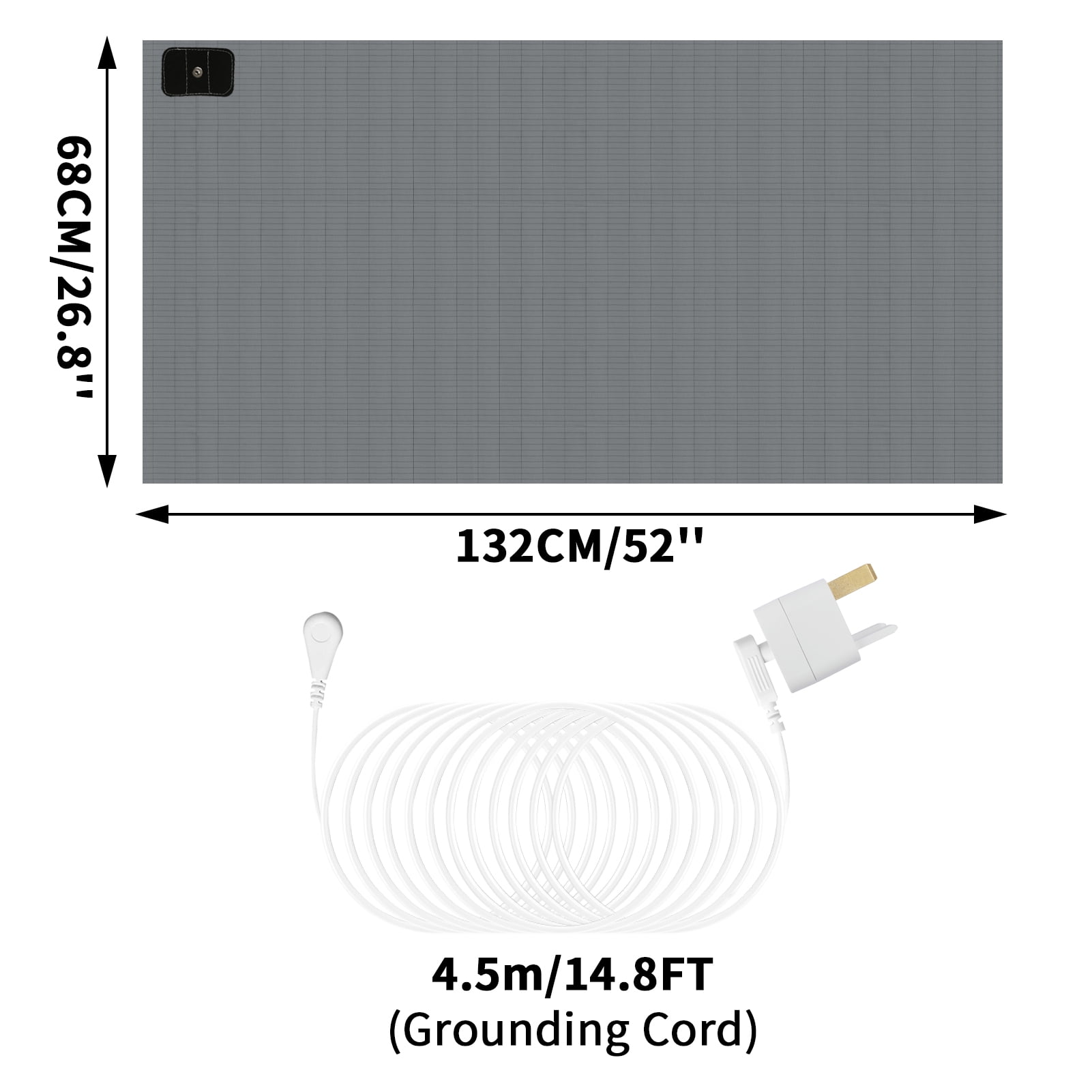Cooling Sateen Grounding Sheets for All Mattress Sizes, Grounding Mat for Bed 10% Silver Fiber+90% Organic Cotton Grounding Sheets S... - Cooling Hotel Quality Bedding Sheets and Pillowcases Detail