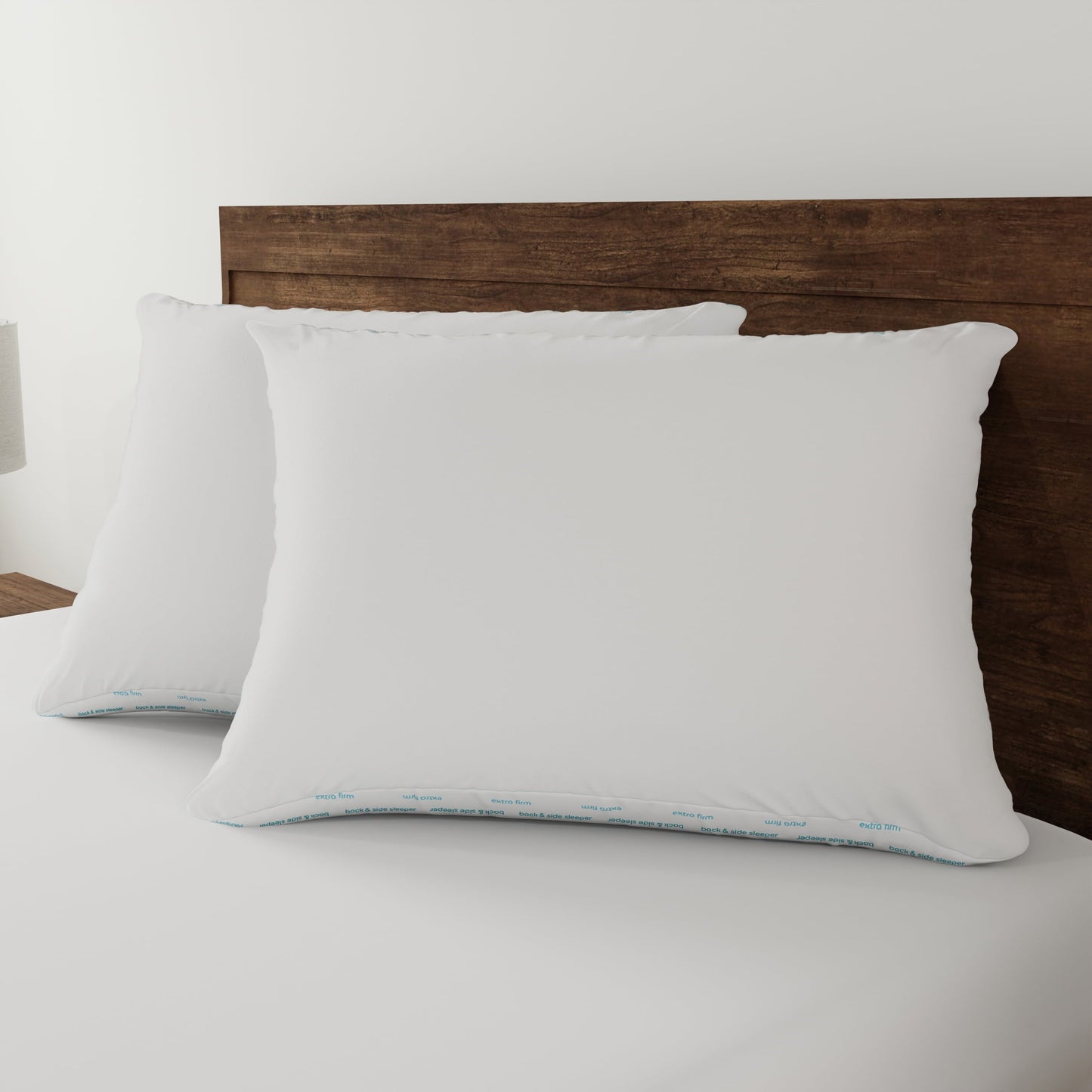 Orthopedic Support Back & Side Sleeper Bed Pillow, Standard/Queen - Extra Firm Support - Orthopedic Shredded Foam Bed Pillow Set Detail