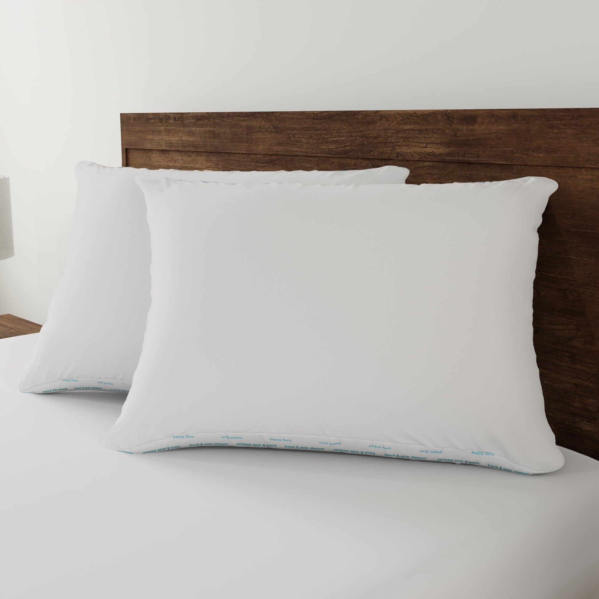 Orthopedic Support Back & Side Sleeper Bed Pillow, Standard/Queen - Extra Firm Support - Orthopedic Shredded Foam Bed Pillow Set Detail