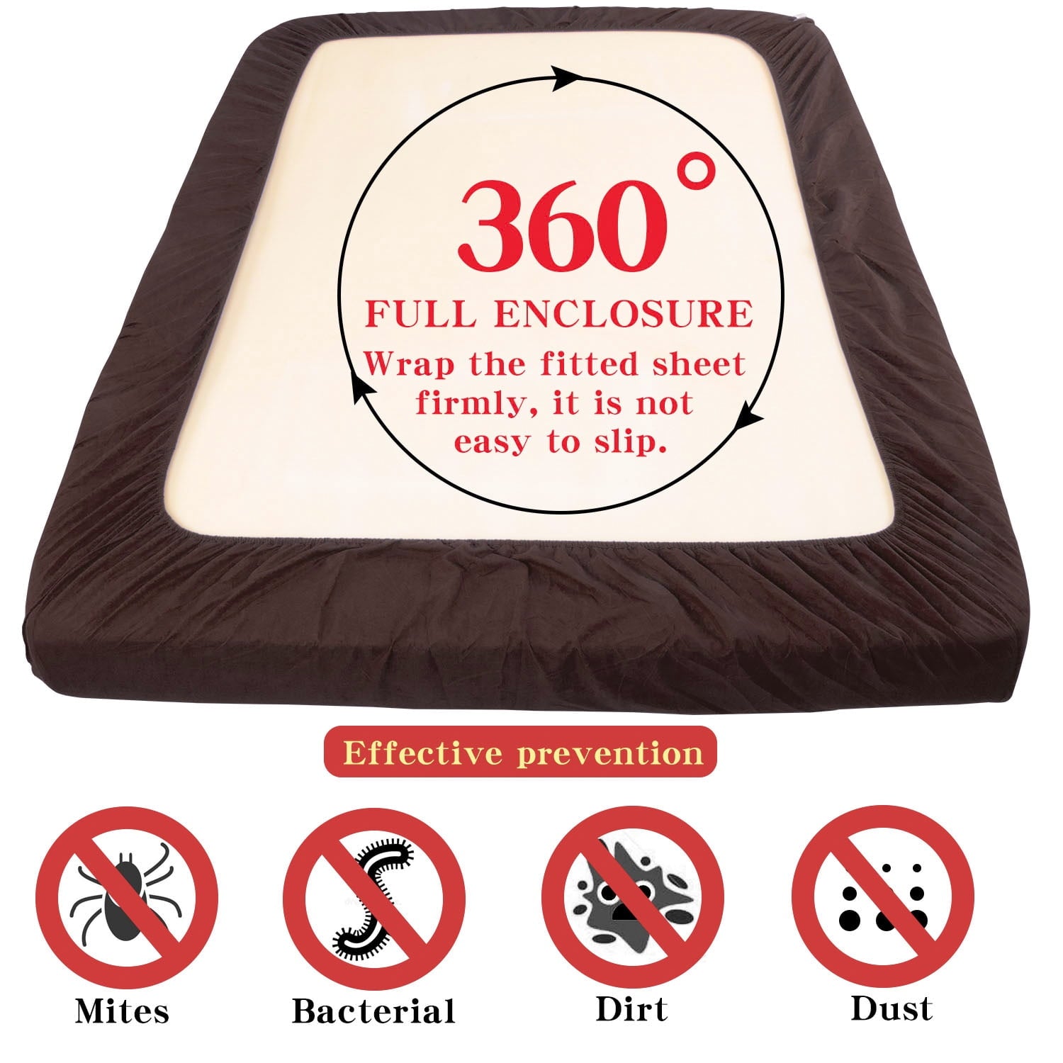 Premium Egyptian Cotton Premium 1800 Series Microfiber Queen Fitted Sheet with Deep Pocket, Ultra Soft and Breathable Fitted Bed Sheet, 60x80... - Breathable Egyptian Cotton Flat & Fitted Sheets Detail