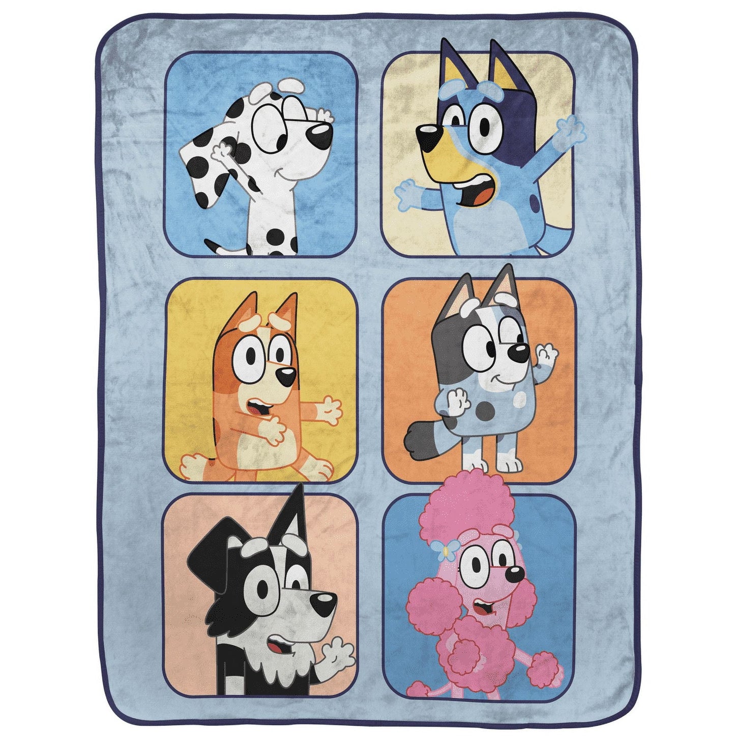 Reversible Sherpa BBC & Friends 40x50 Throw Blanket - Cozy Fleece Throw Blanket for Couch & Bed Detail