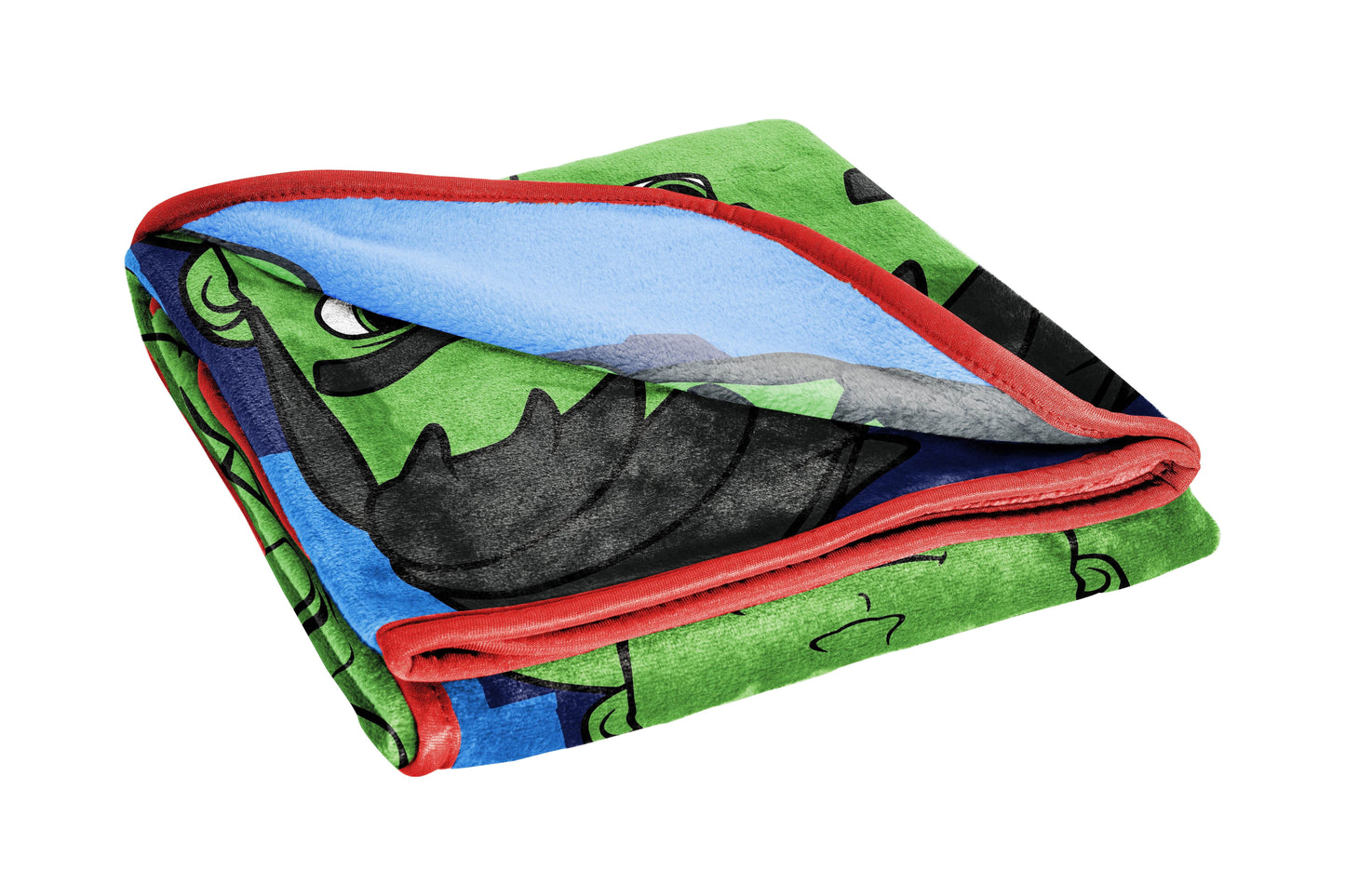 Reversible Sherpa Spidey & His Amazing Friends Kids Throw, 46 x 60, Microfiber, Blue, Marvel - Luxury Knitted Decorative Throw Blanket with Fringes Detail