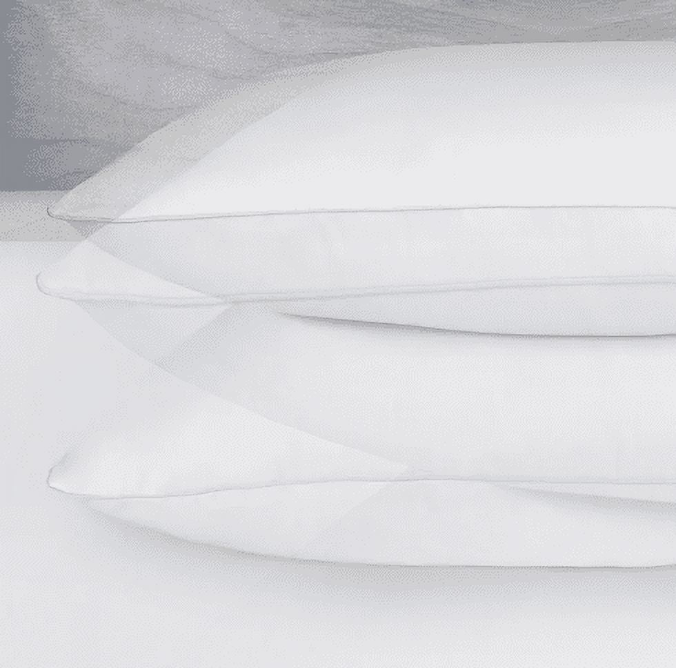 Orthopedic Support Queen Microfiber Polyester Bed Pillows Hypoallergenic (2 Count) - Ergonomic Memory Foam Pillow for Neck Pain Support Detail