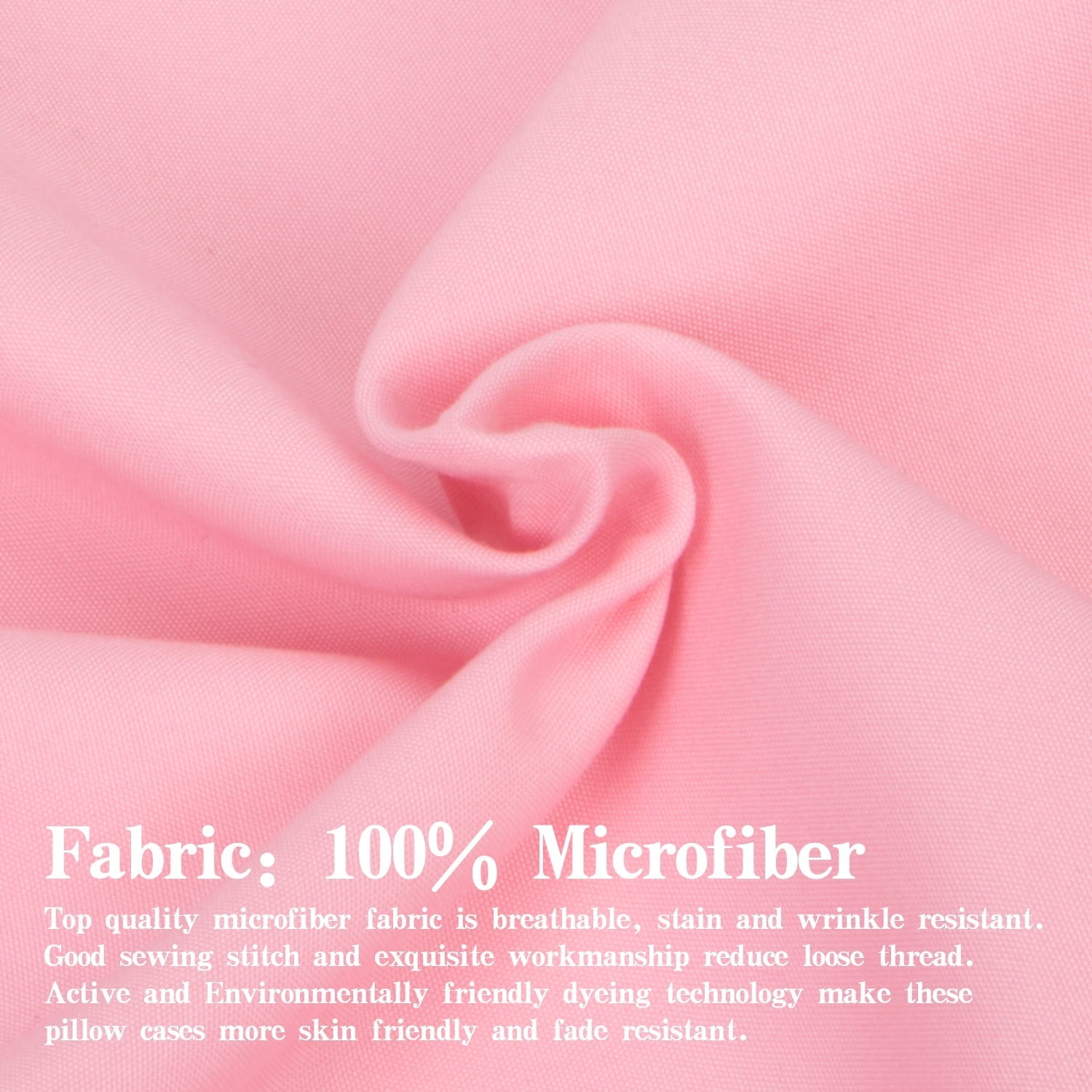 Ultra-Soft Microfiber Bed Sheets Set - 1800 Series Soft Sheet Set- 3 Piece - Twin XL - Pink - Premium Ultra-Soft Pillowcase Pair for Sleeping Detail