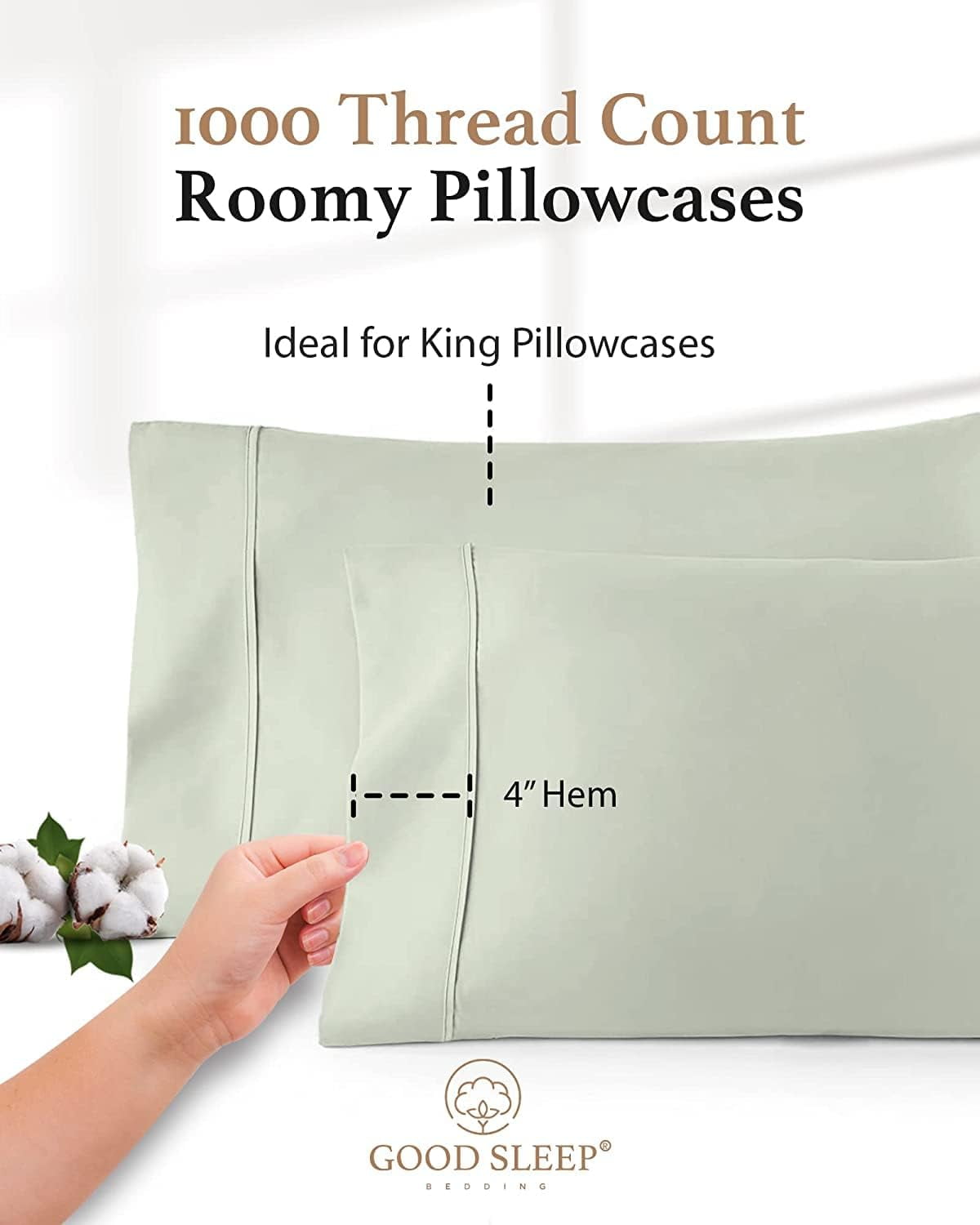 Wrinkle-Resistant Queen Size Flat Sheet Only - Hotel Style 100% Egyptian Cotton Sheet, Soft & Breathable, Sateen Weave 800 Thread Count... - Breathable Egyptian Cotton Flat & Fitted Sheets Detail
