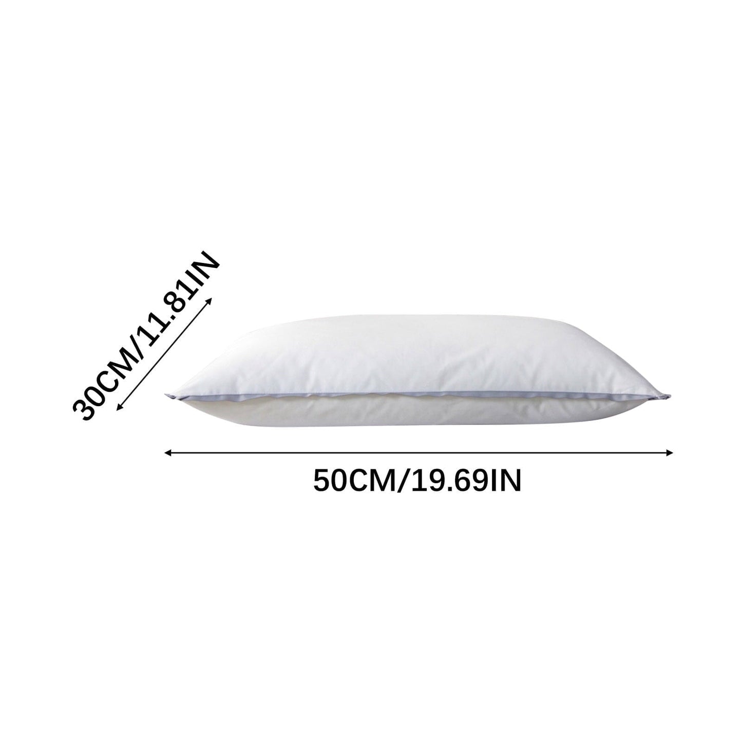 Hotel Collection Flat Pillows for Sleeping Thin, Ultra Thin Pillow, Adjustable Shredded Memory Foam Pillows for Side Back Stomach Slee... - Decorative Throw Pillow Cushion for Sofa & Bed Detail