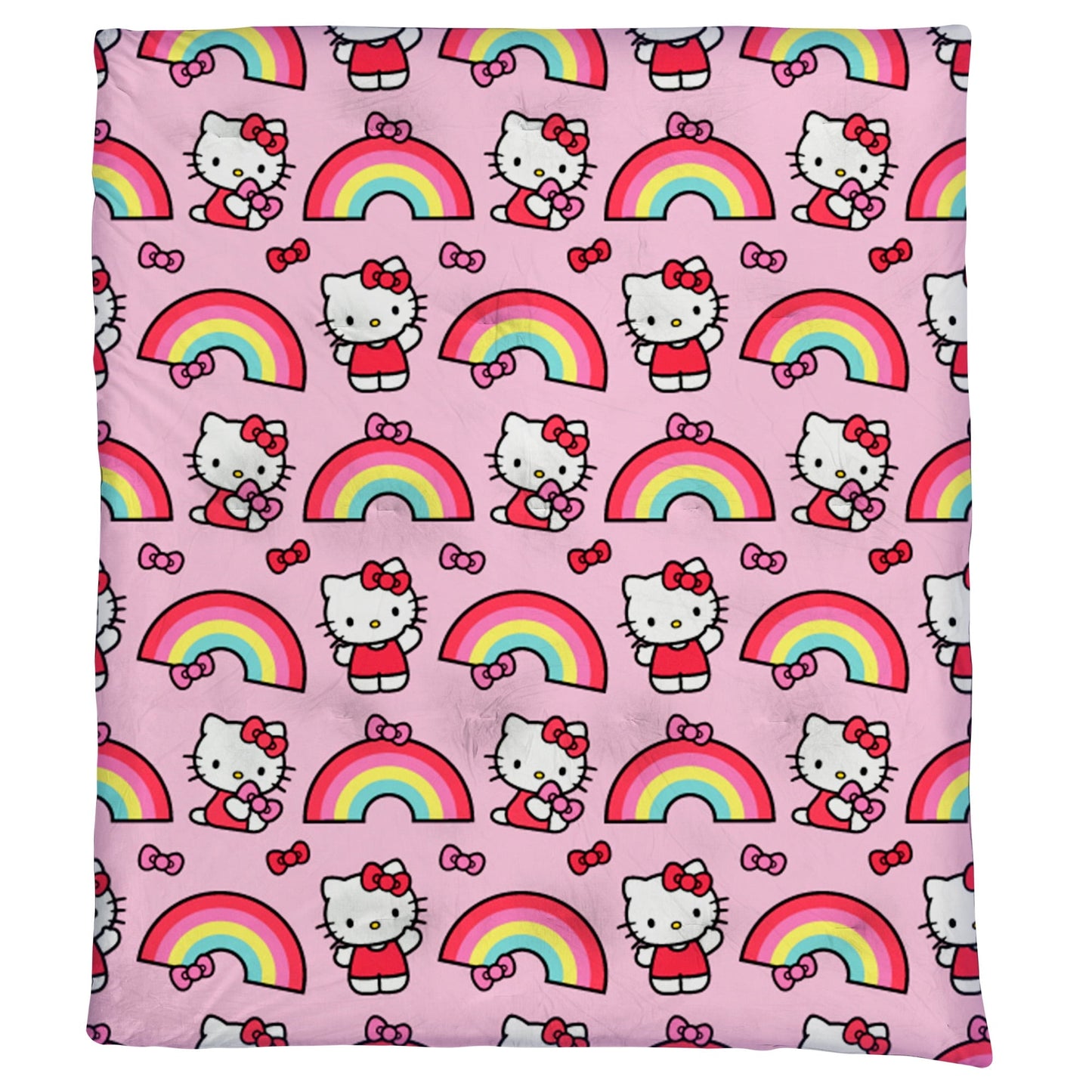 Reversible Sherpa Kids Squishy Cloud Throw Blanket, 46 x 60 inches - Super Soft Reversible Sherpa Flannel Blanket Detail