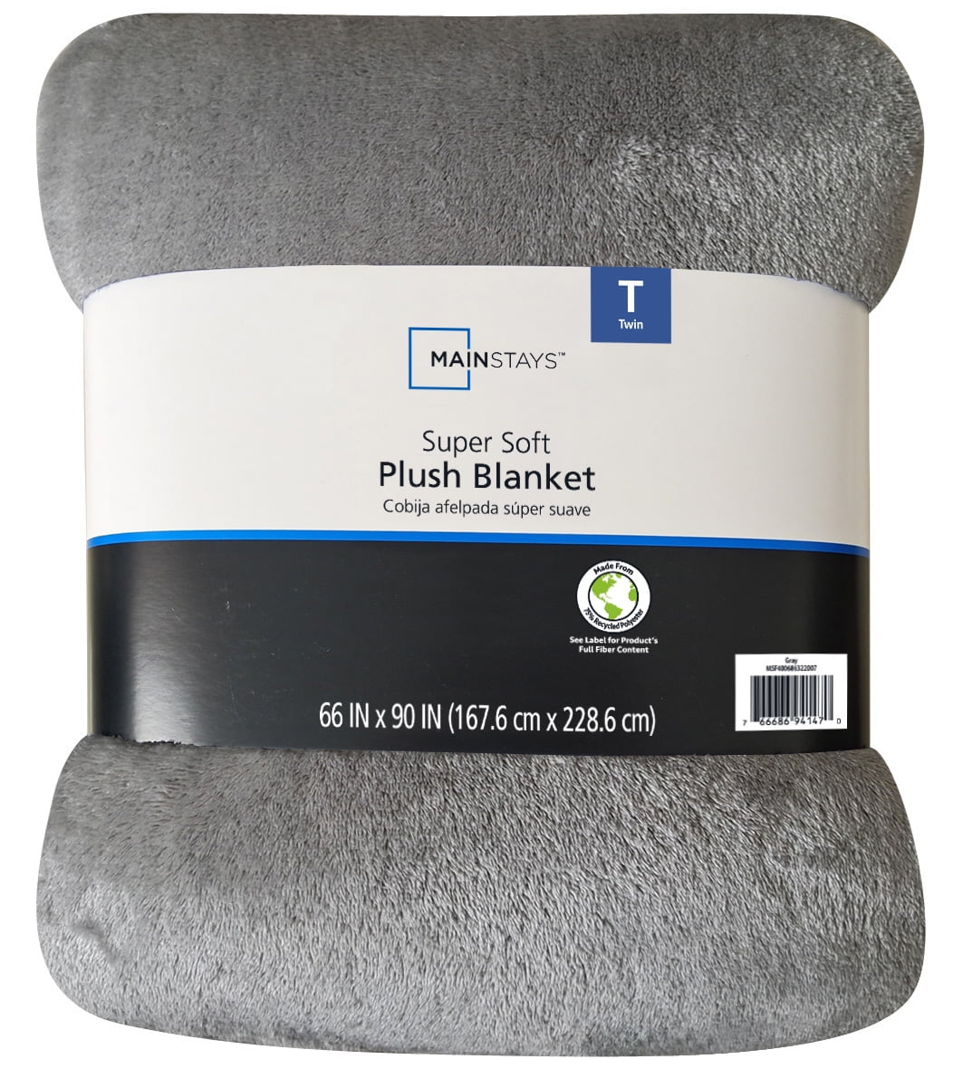 Decorative Knitted Super Soft Plush Blanket, Gray, Twin, Adult/Teen - Cozy Fleece Throw Blanket for Couch & Bed Detail