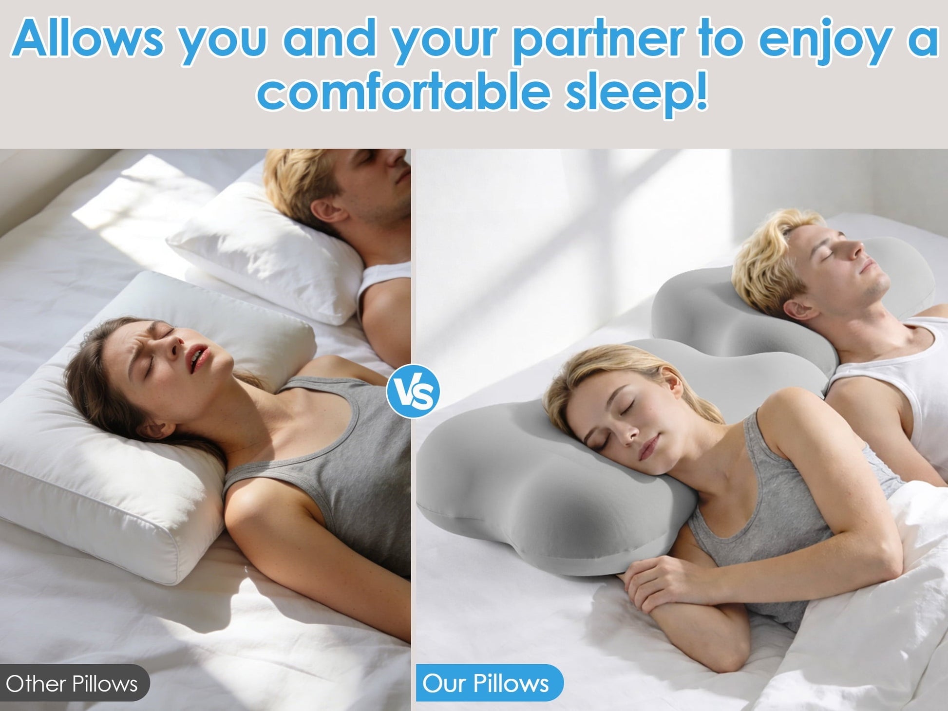 Hotel Collection Cervical Pillow Orthopedic Cervical Pillow for Neck Pain Relief, Memory Foam Bed Pillow with Pillowcase, Contour Bed ... - Decorative Throw Pillow Cushion for Sofa & Bed Detail