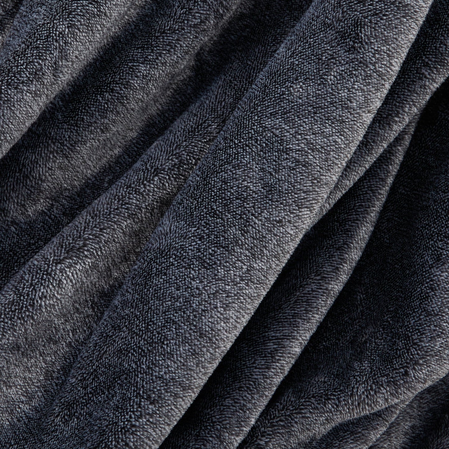 Super Soft Flannel Plush Heathered Soft Oversized Throw Blanket, Gray - Lightweight Plush Warm Blanket for All Seasons Detail